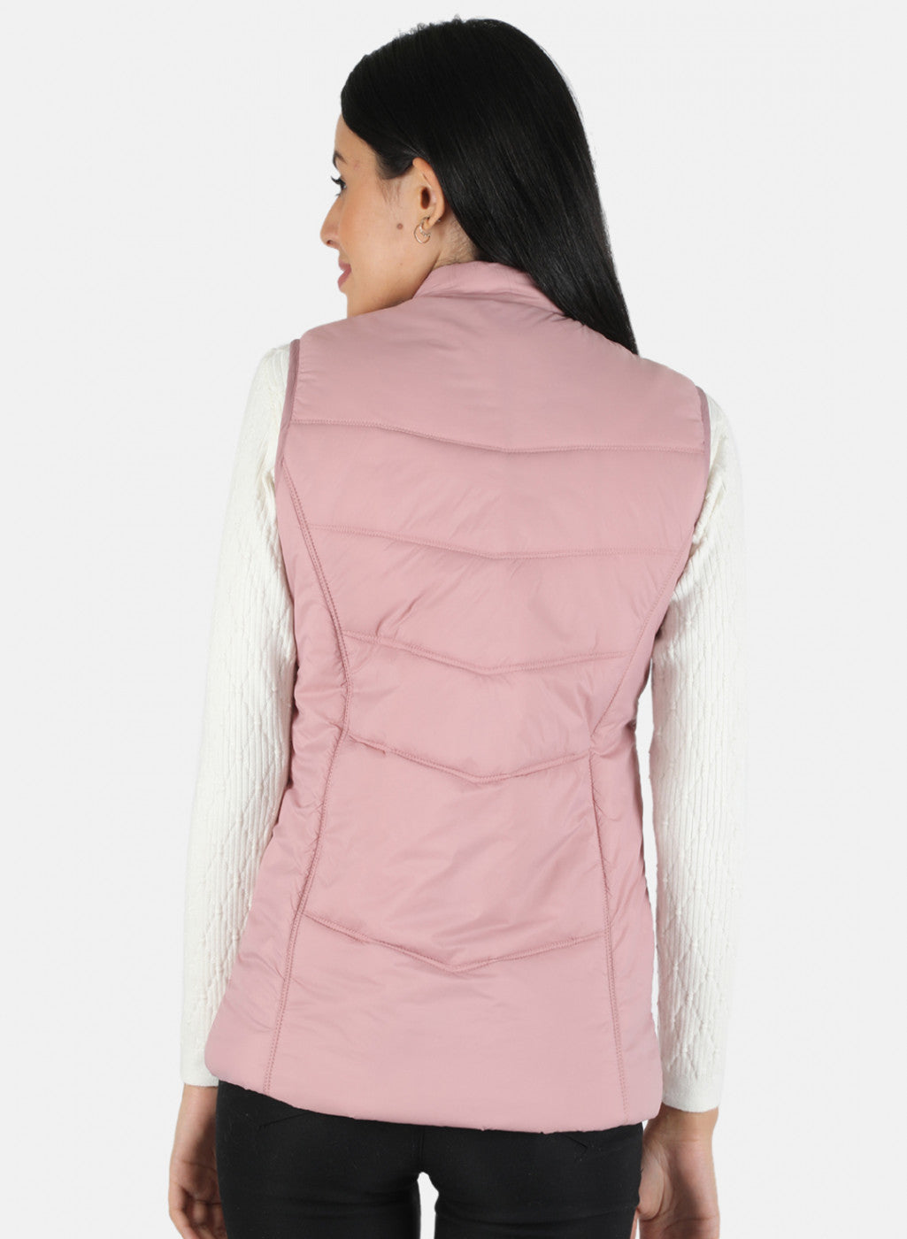 Women Pink Solid Jacket
