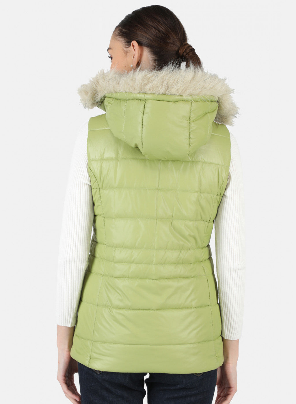 Women Green Solid Jacket