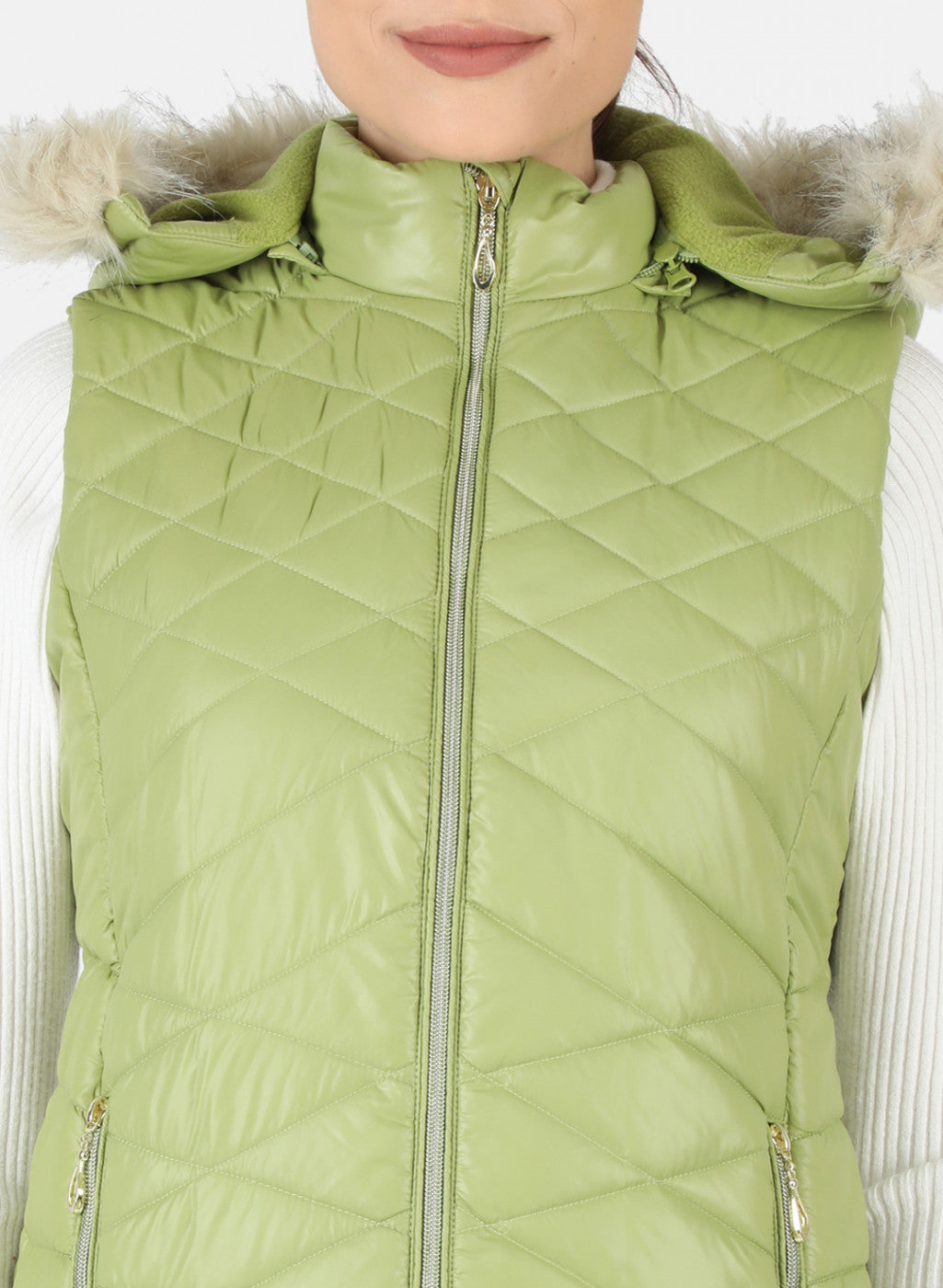 Women Green Solid Jacket