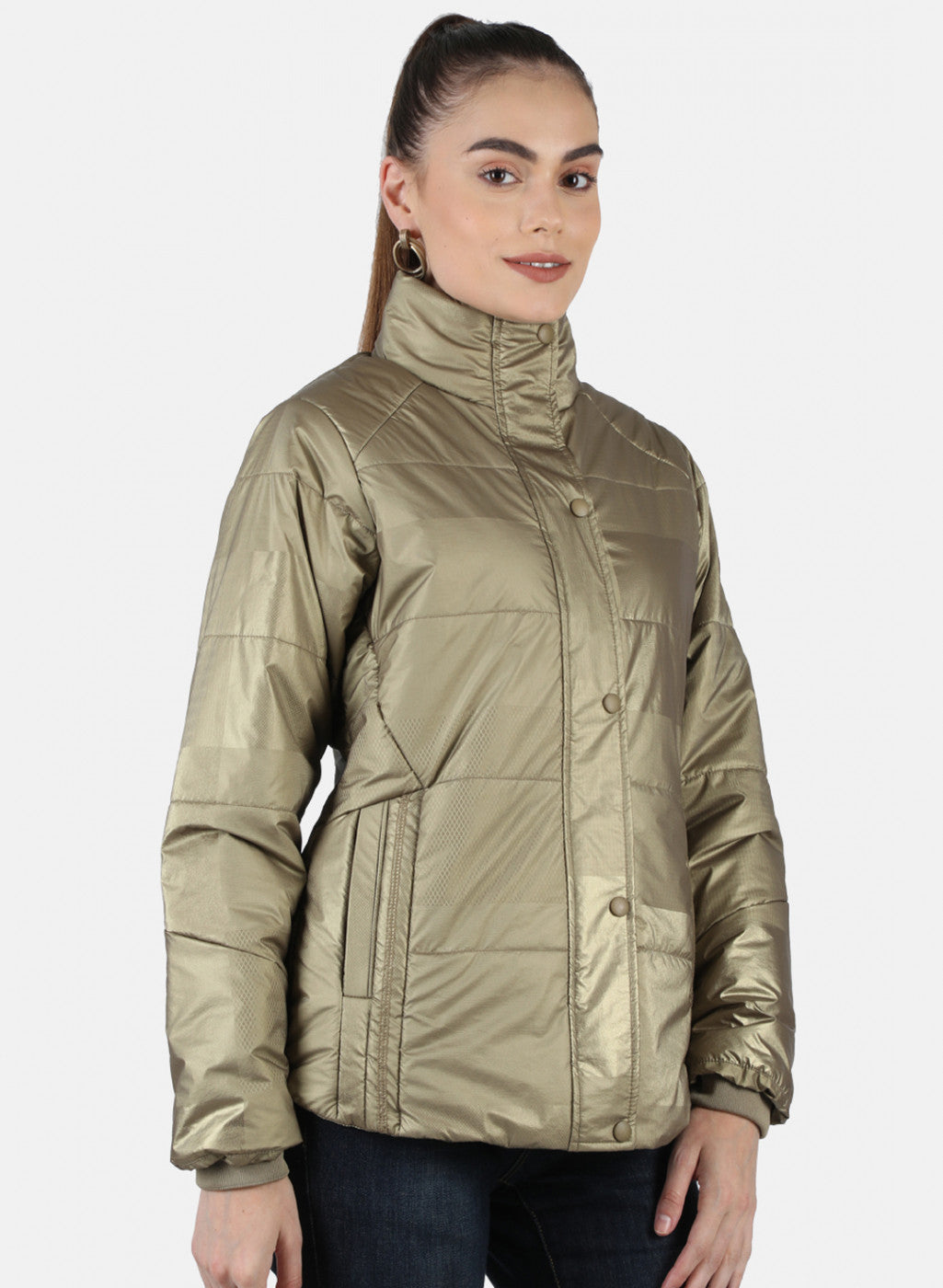 Women Brown Solid Jacket