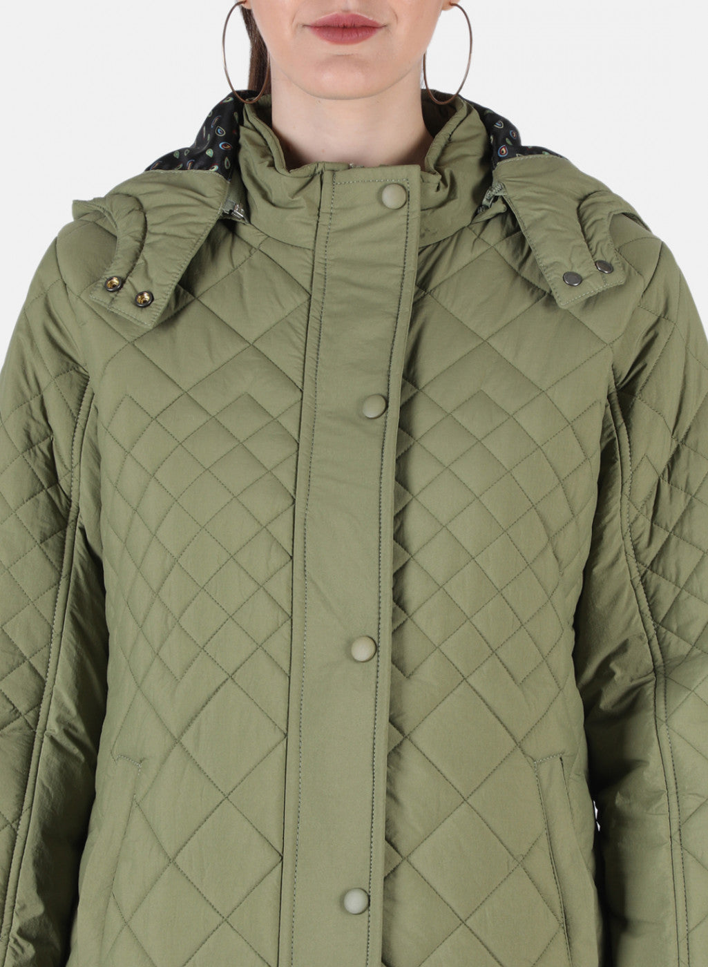 Women Olive Solid Jacket