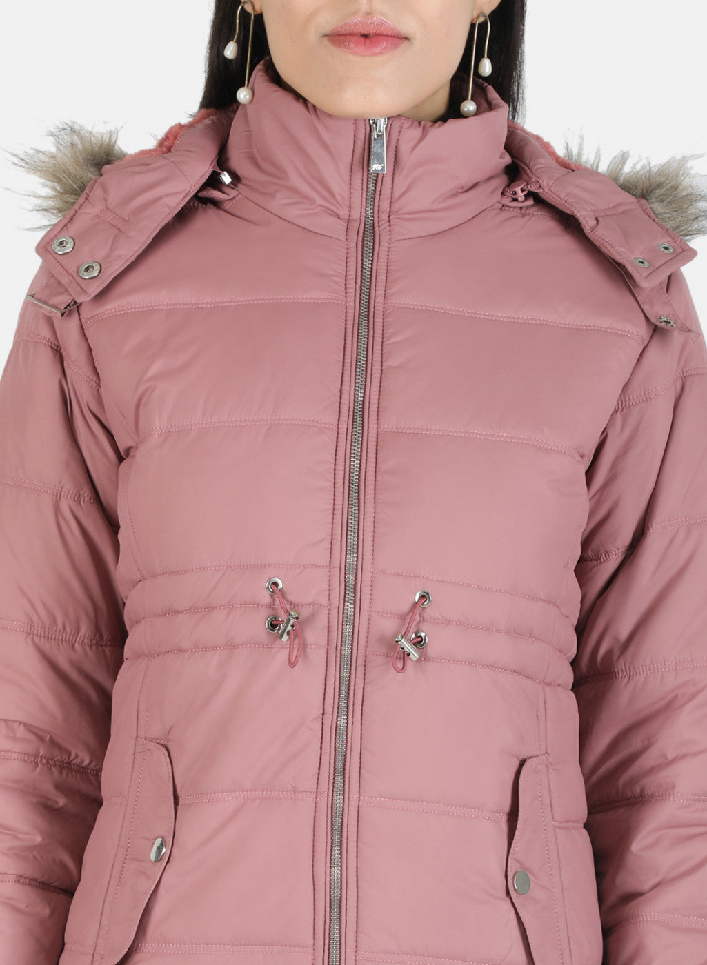 Women Pink Solid Jacket