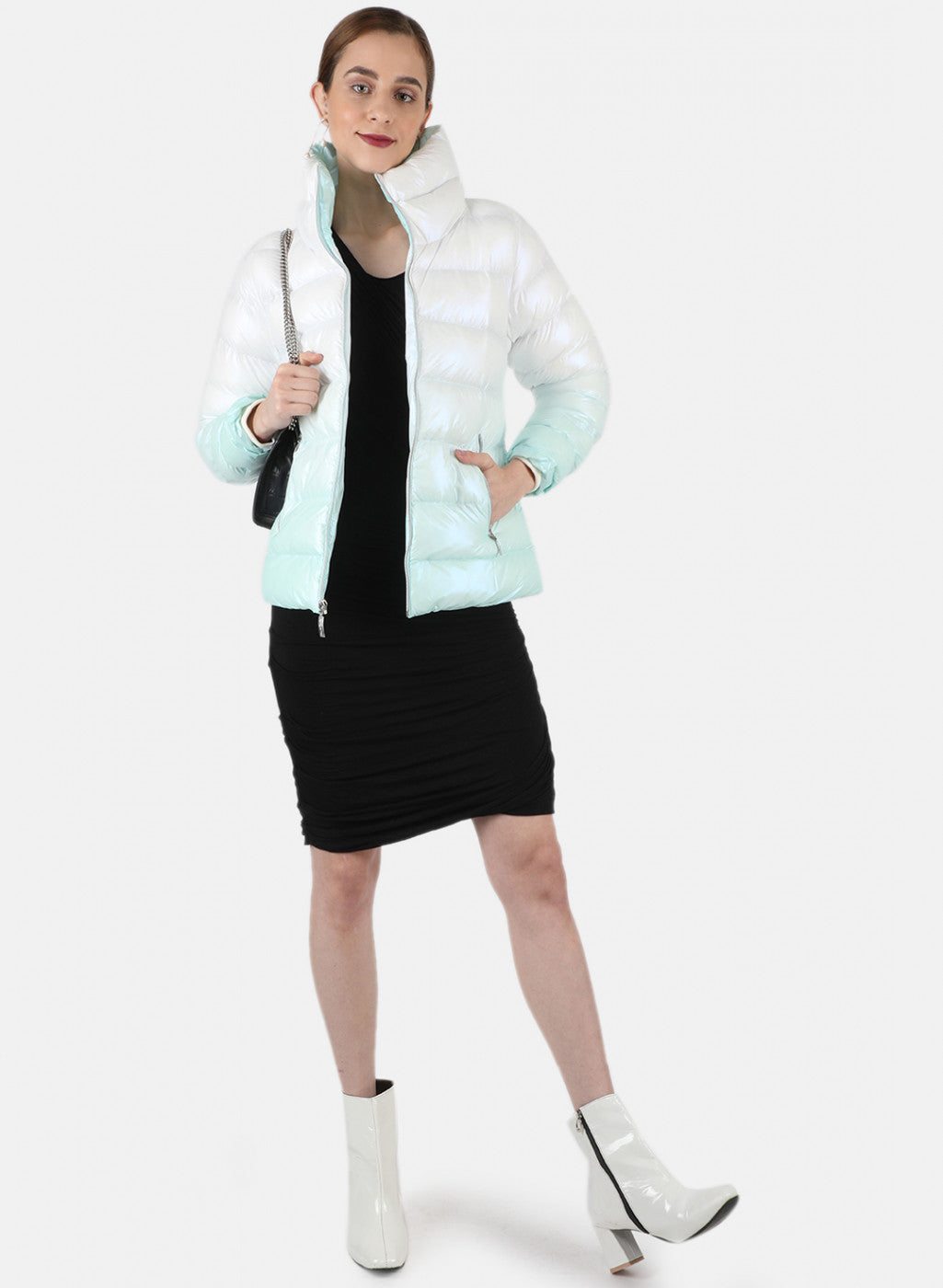 Women Blue Zig-Zag Jacket