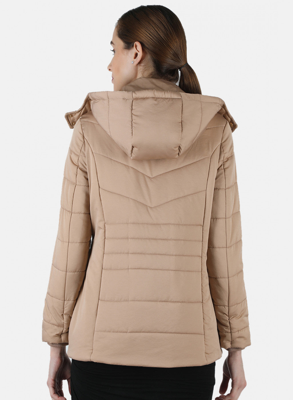 Women Brown Solid Jacket