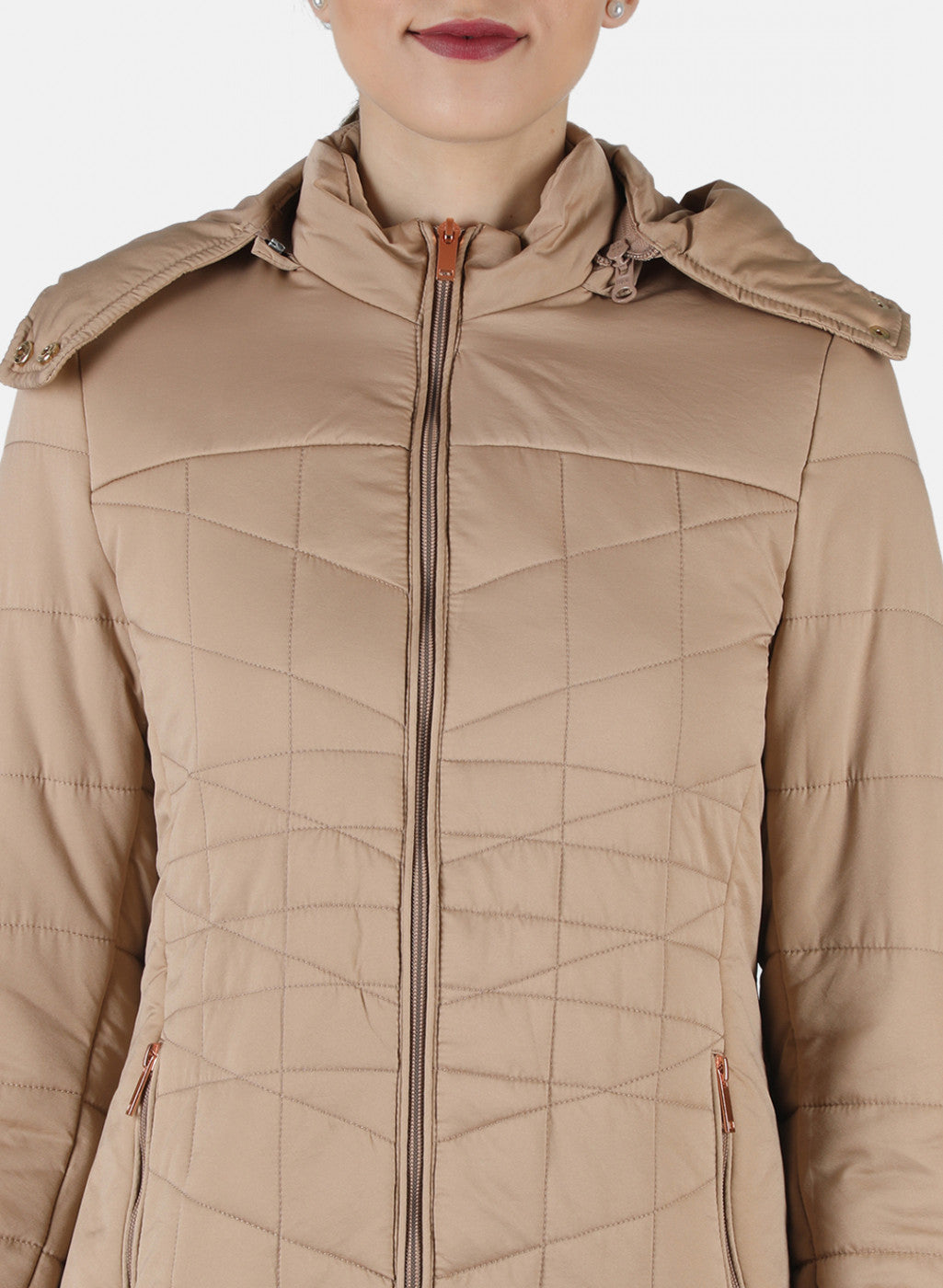 Women Brown Solid Jacket