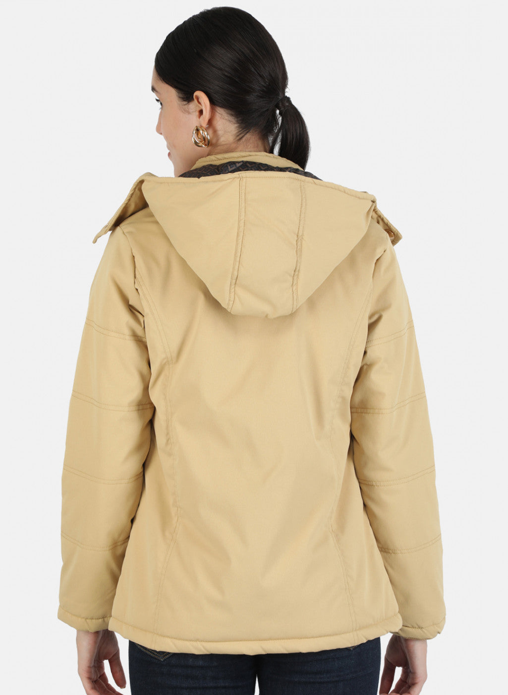 Women Mustard Solid Jacket