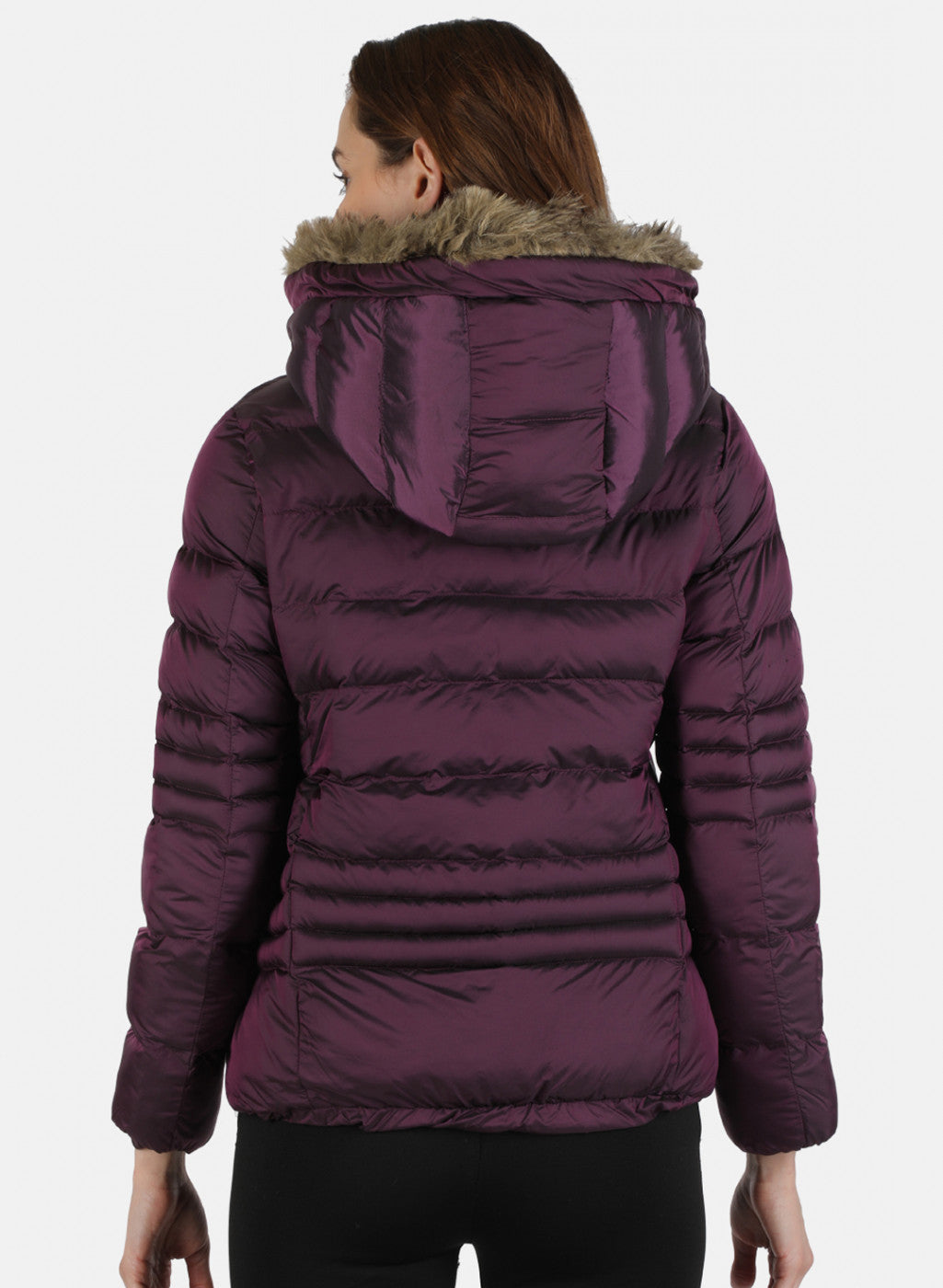 Women Purple Solid Jacket