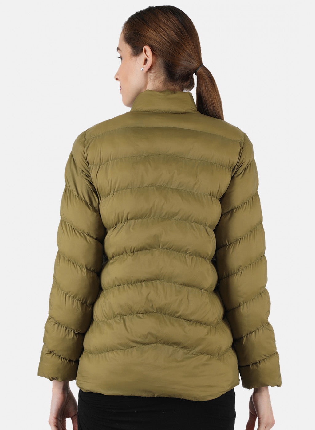Women Brown Solid Jacket