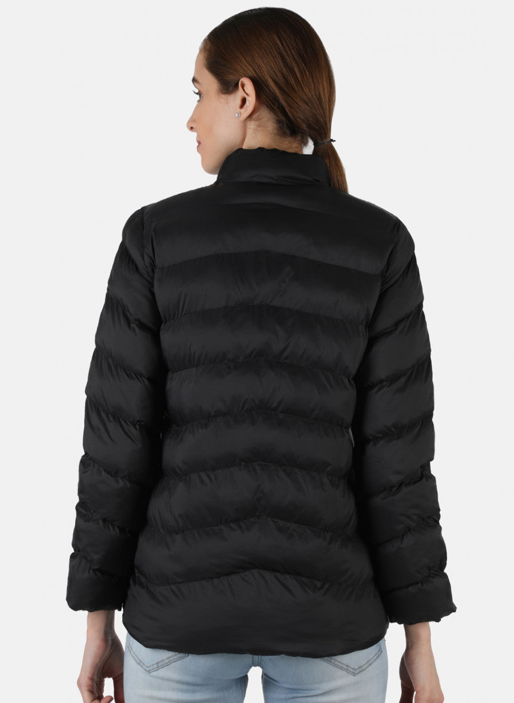 Women Black Solid Jacket