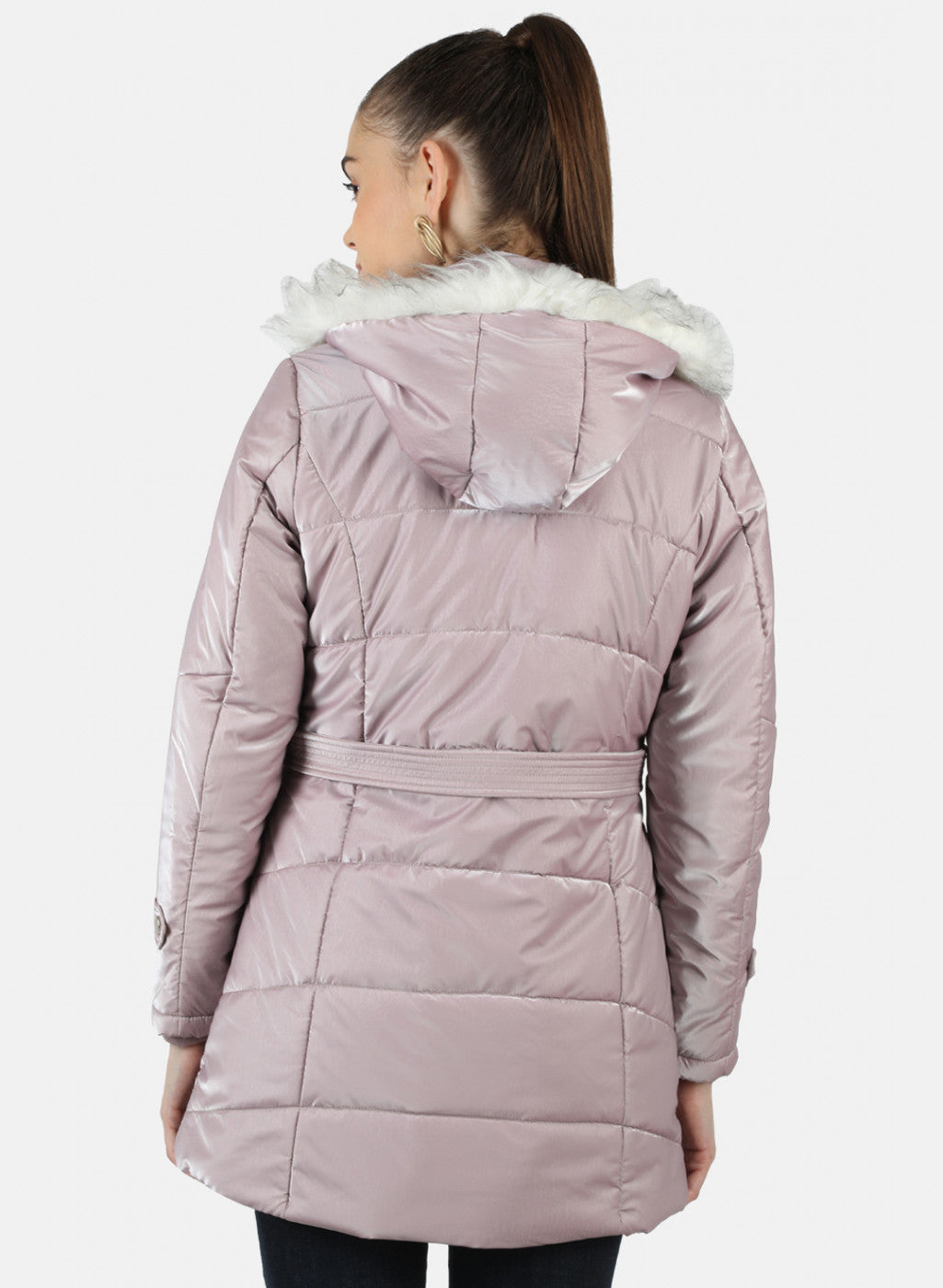 Women Pink Solid Jacket