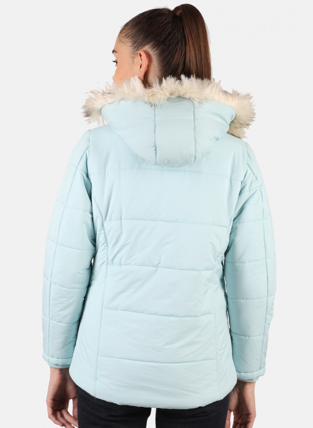 Women Blue Solid Jacket