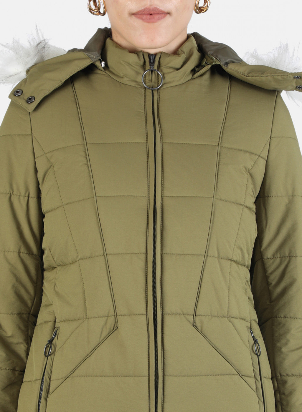 Women Green Solid Jacket