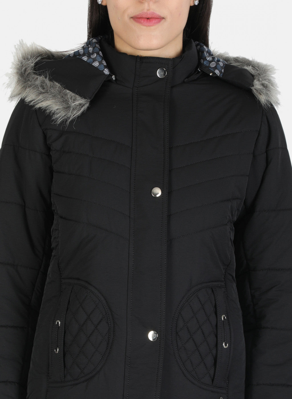 Women Black Solid Jacket