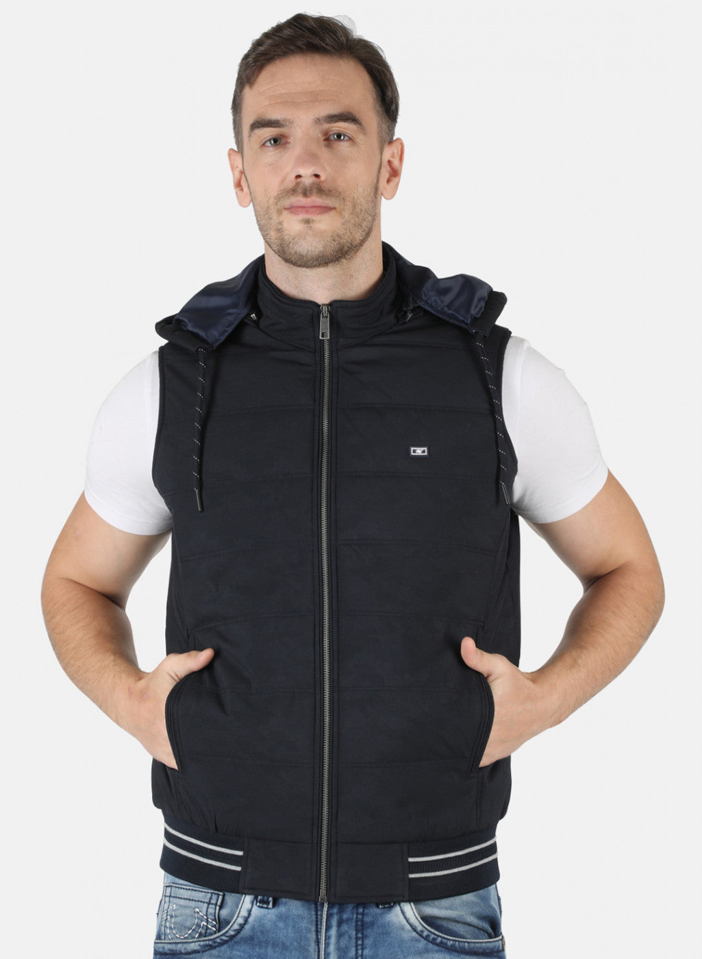 Men Black Printed Jacket