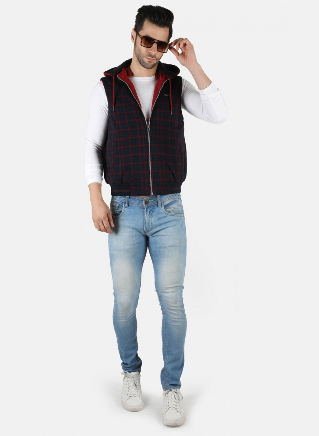 Men Red Solid Jacket