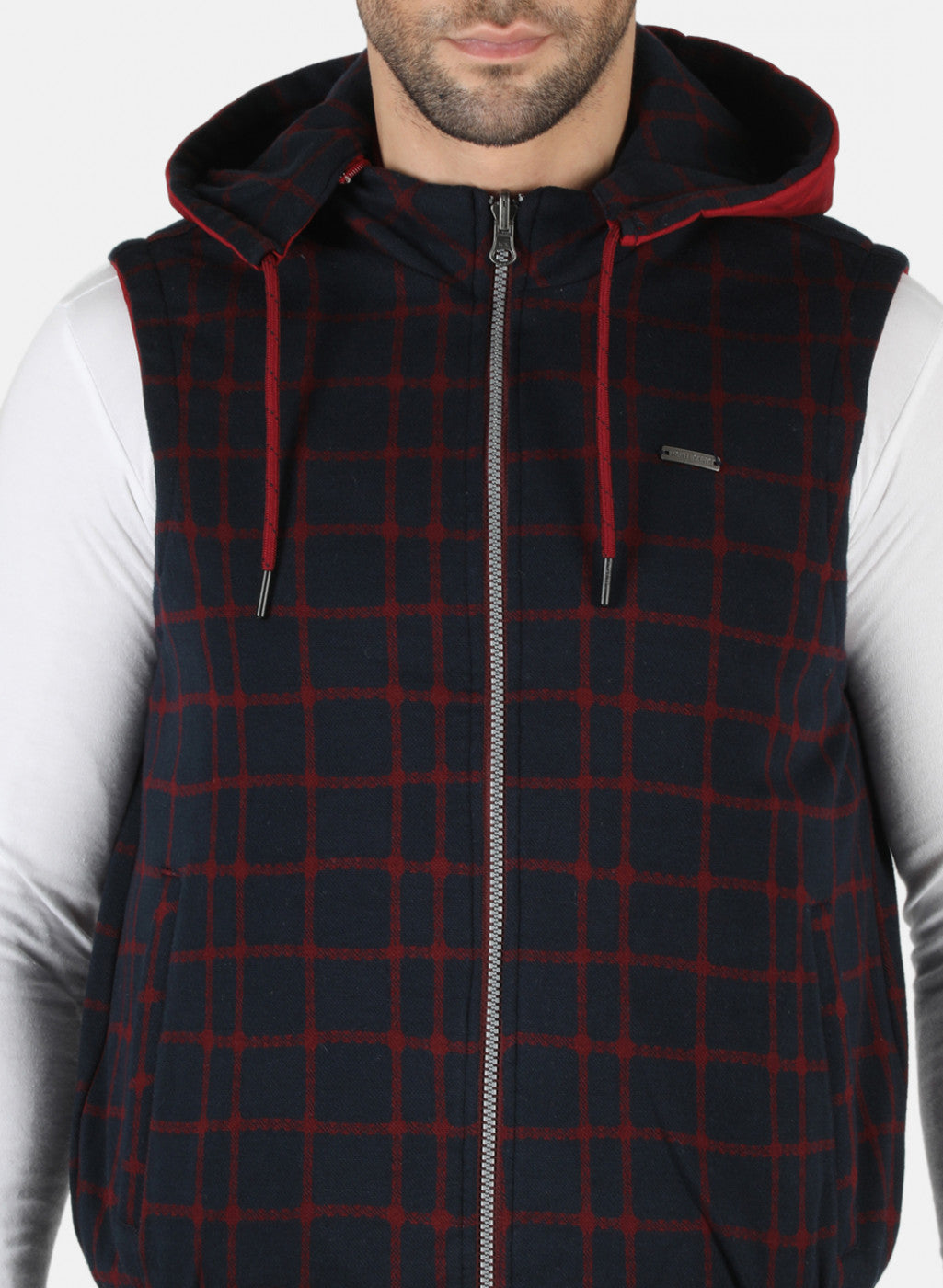 Men Red Solid Jacket