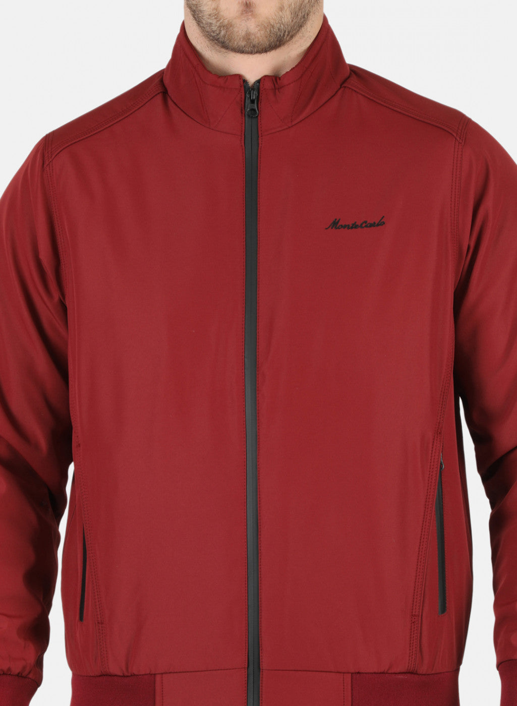 Men Red Solid Jacket