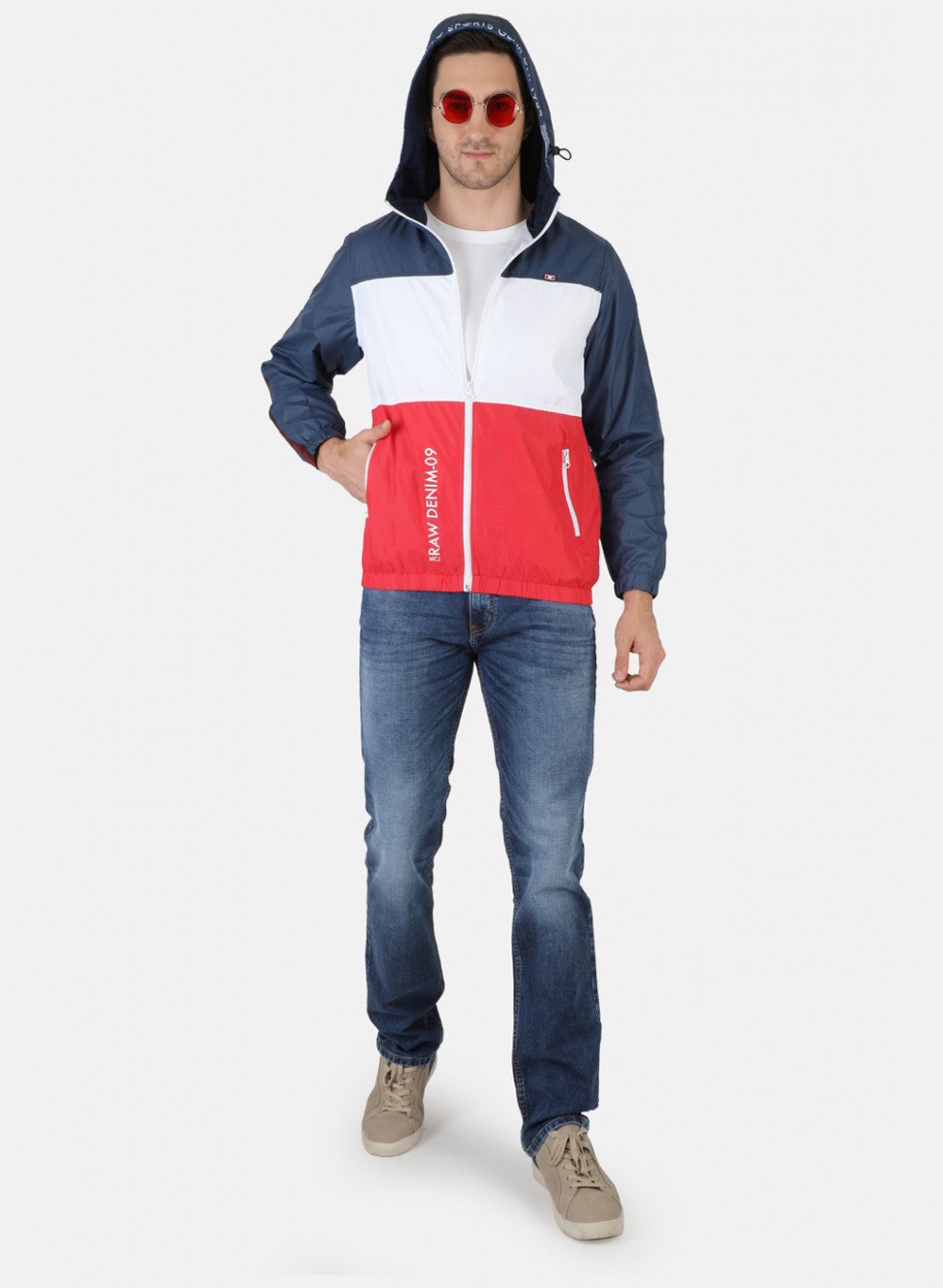 Men NAvy Blue Solid Jacket