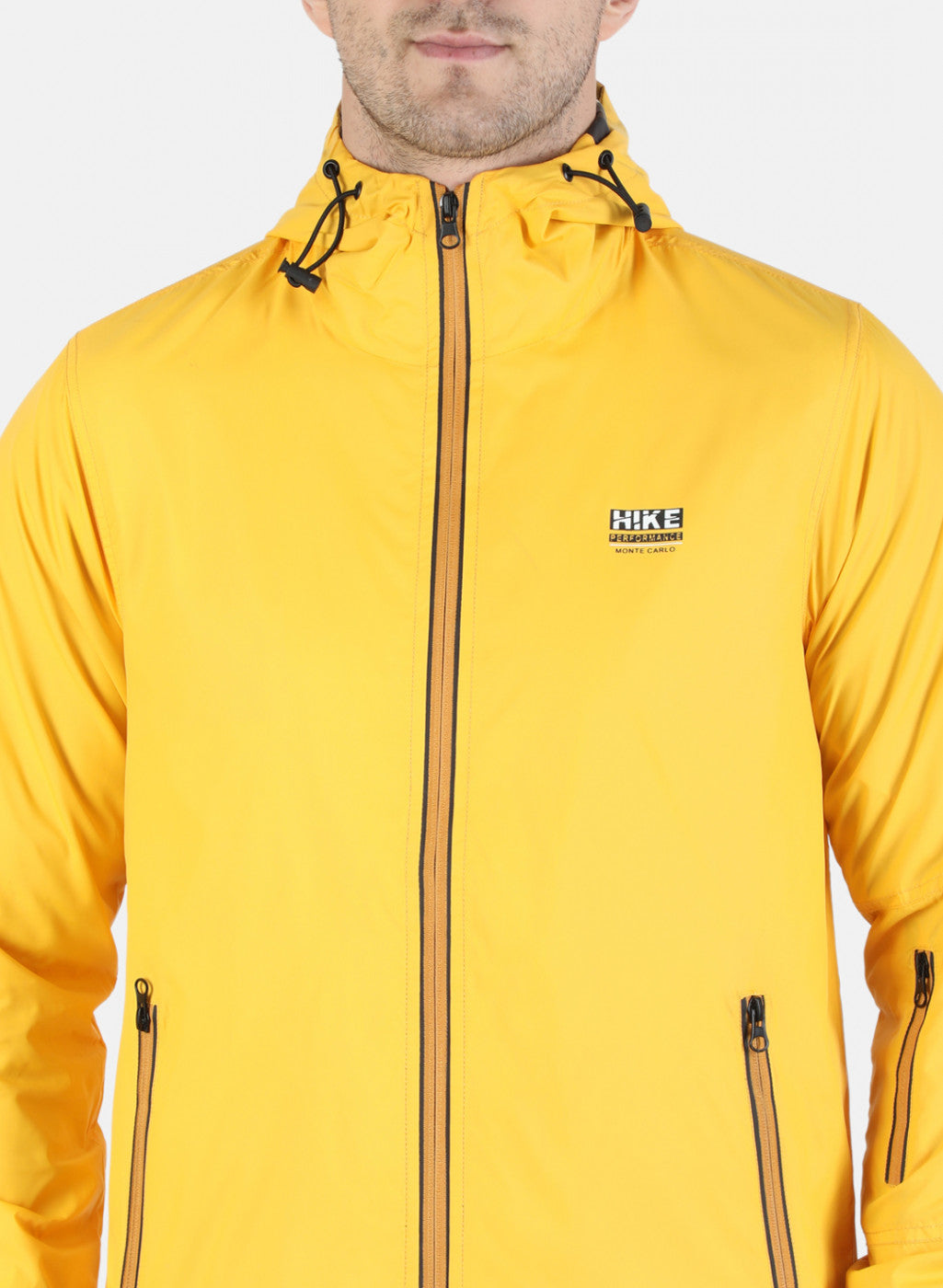 Men Yellow Solid Jacket