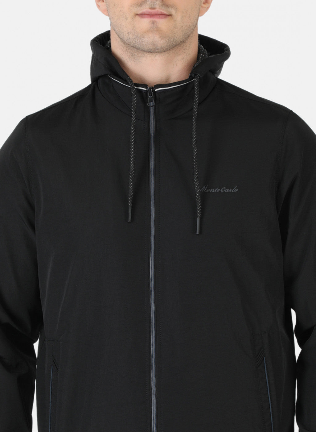 Men Black Solid Jacket