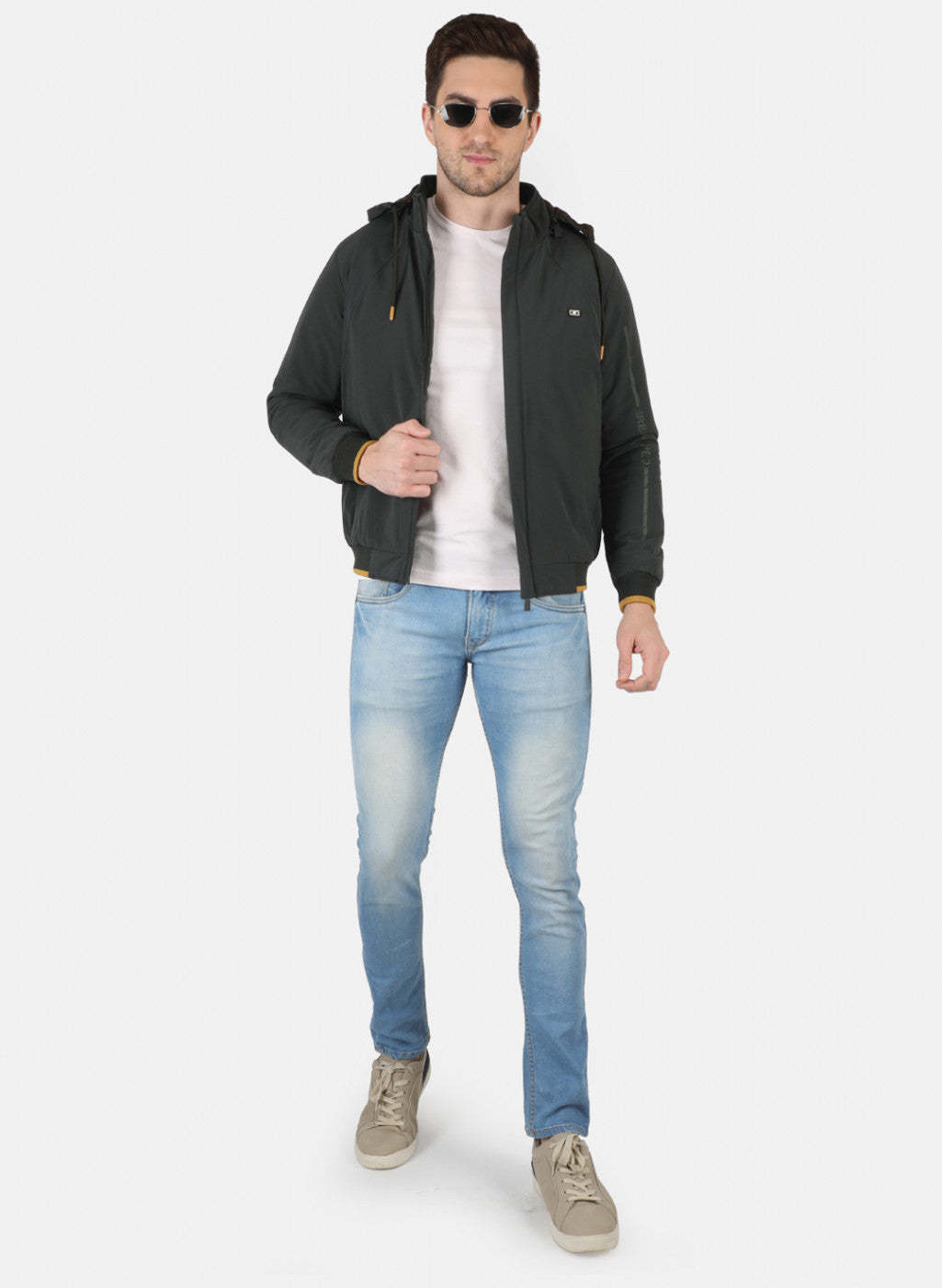 Men Black Solid Jacket
