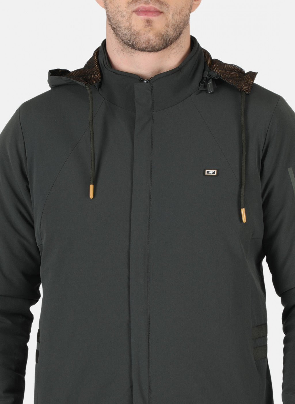 Men Black Solid Jacket