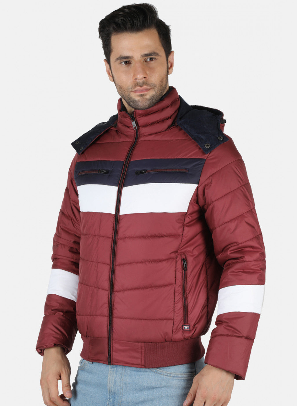 Men Red Printed Jacket