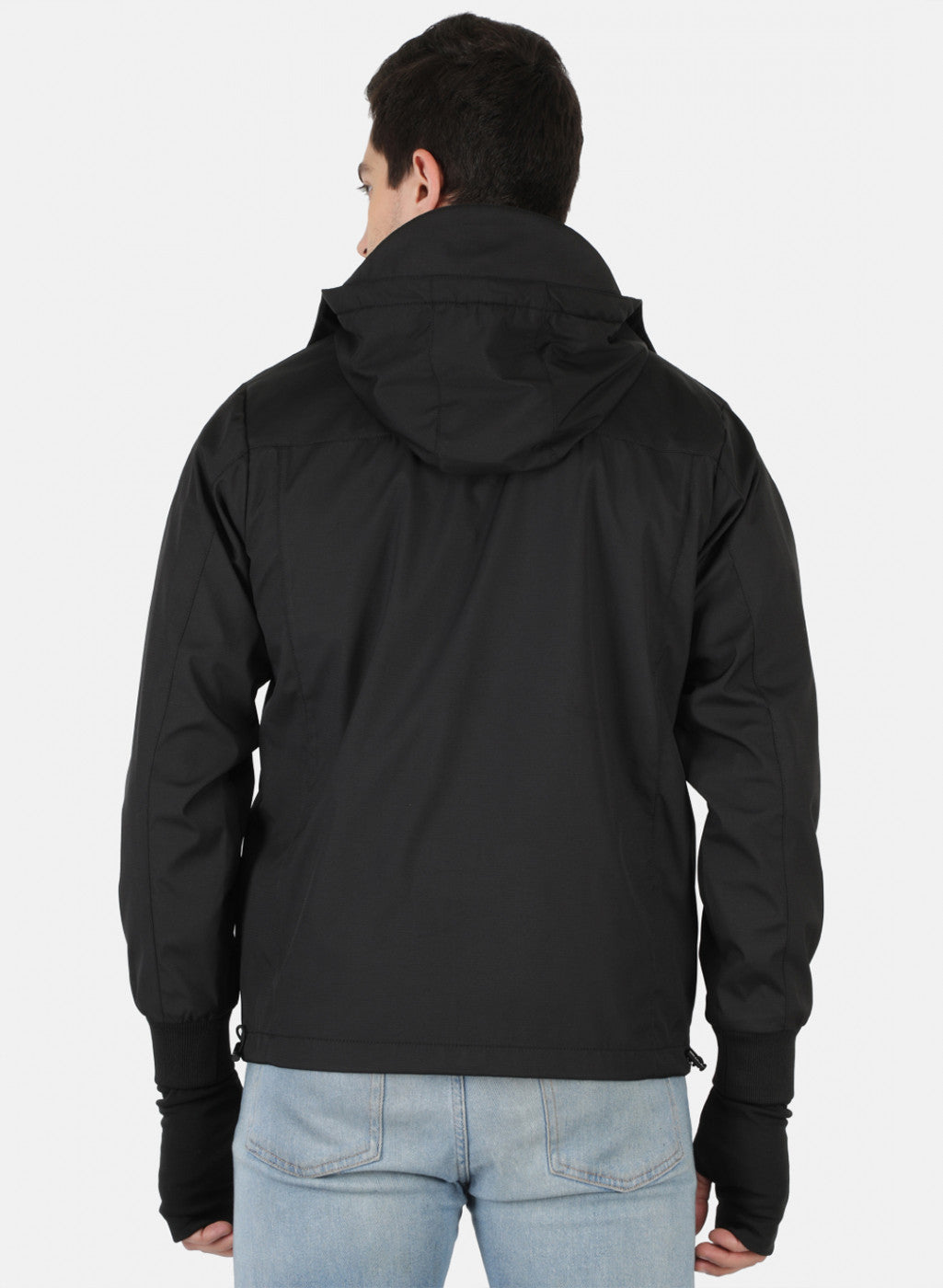 Men Black Solid Jacket