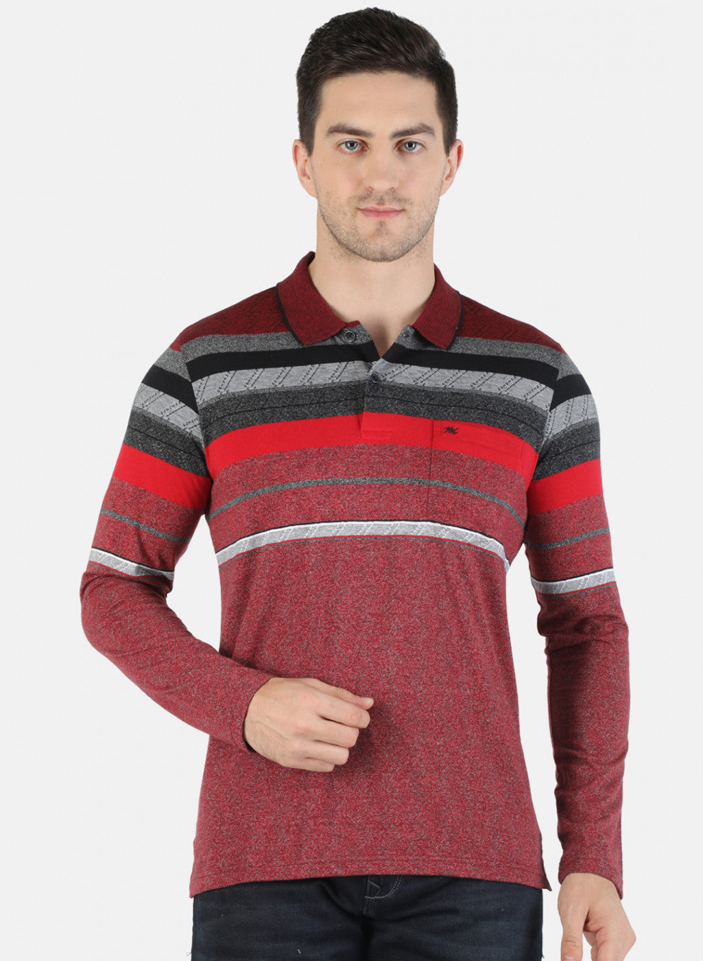 Men Red Stripe T-Shirt