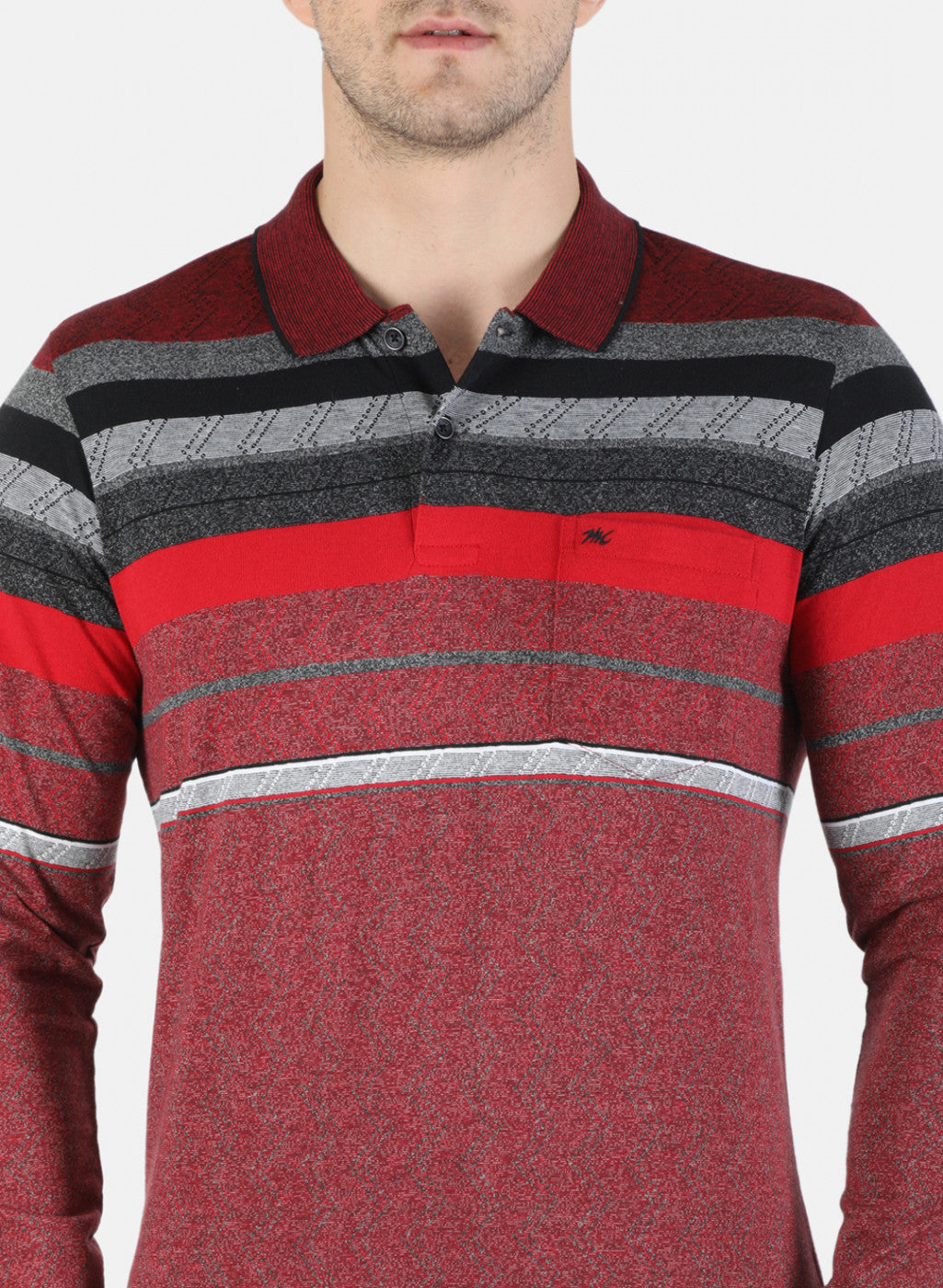 Men Red Stripe T-Shirt