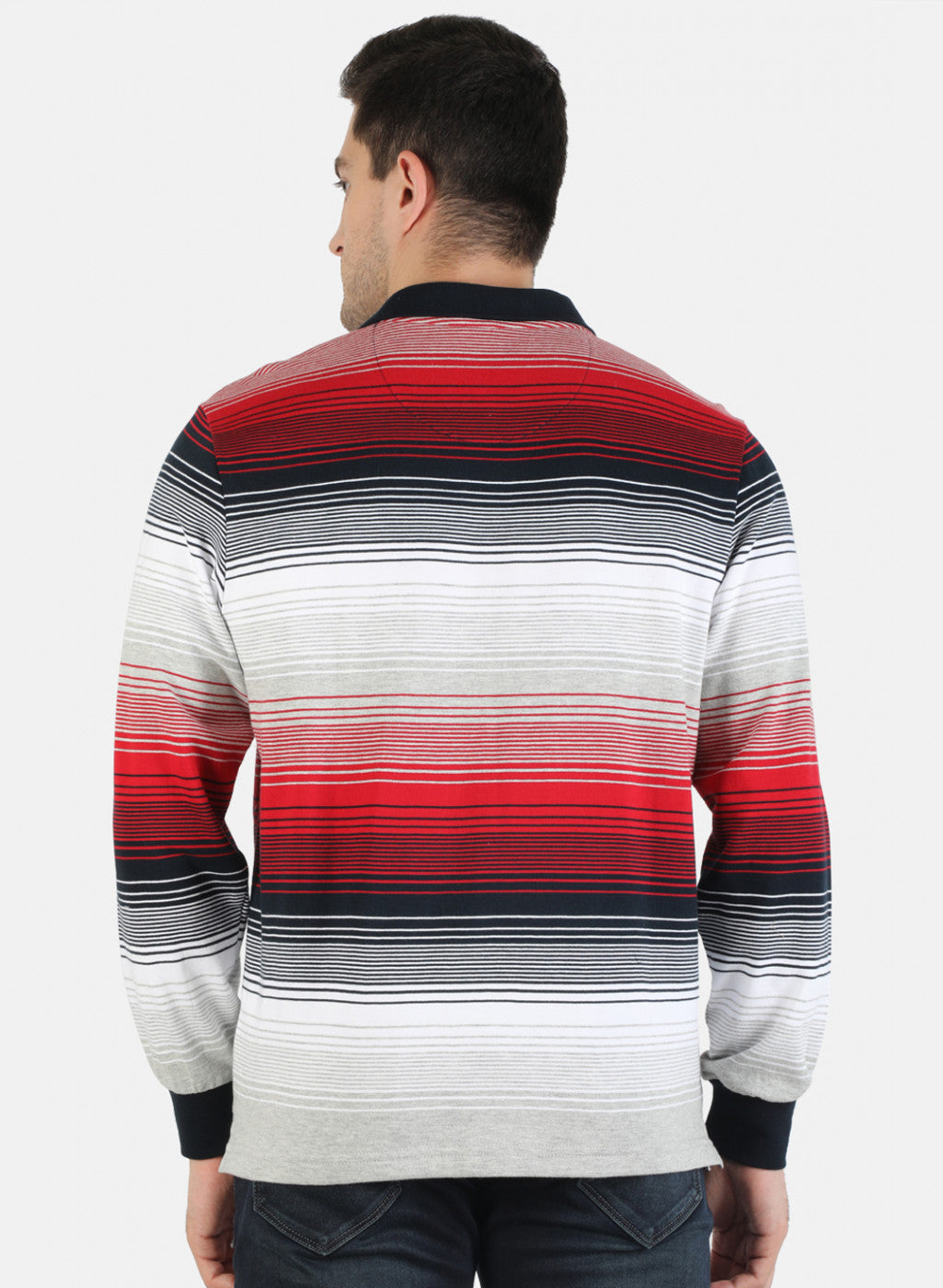 Men Maroon Stripe T-Shirt