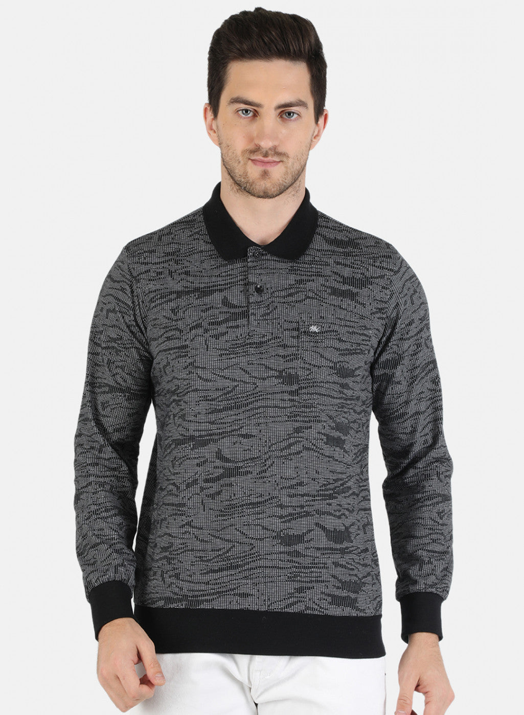 Men Black Stripe T-Shirt