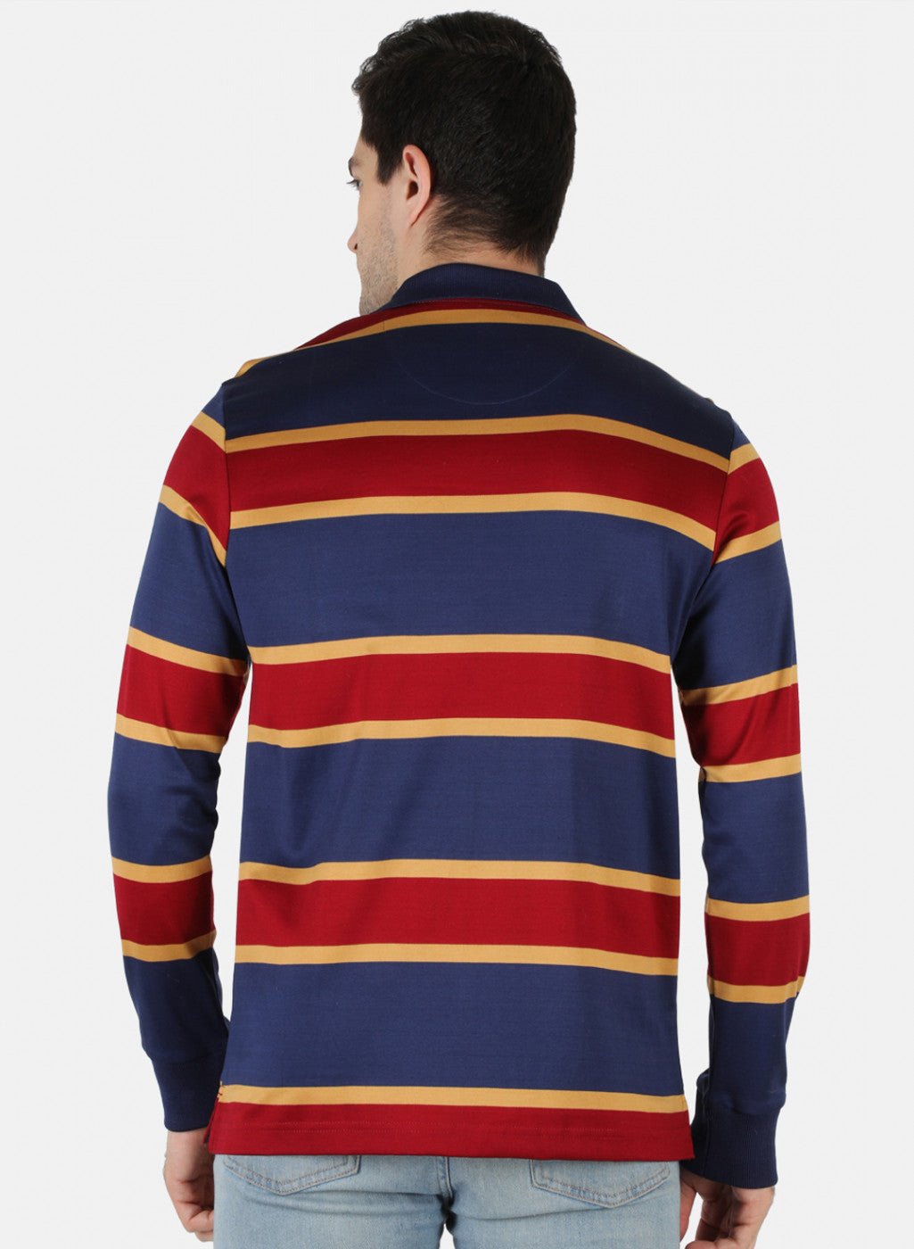 Men Blue Stripe T-Shirt