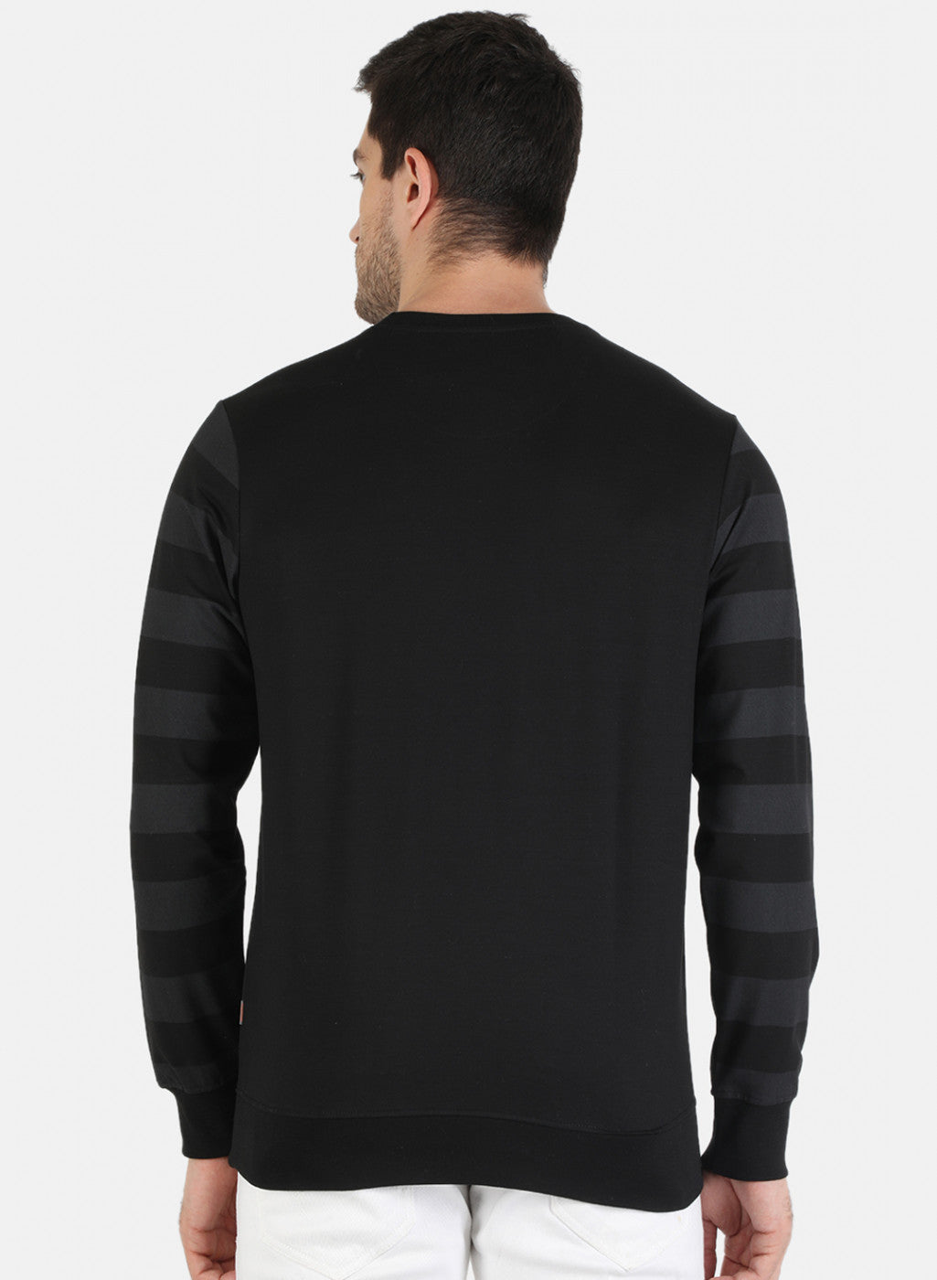 Men Black Printed Sweatshirt