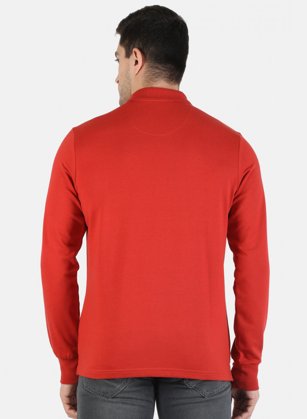 Men Orange Solid T-Shirt