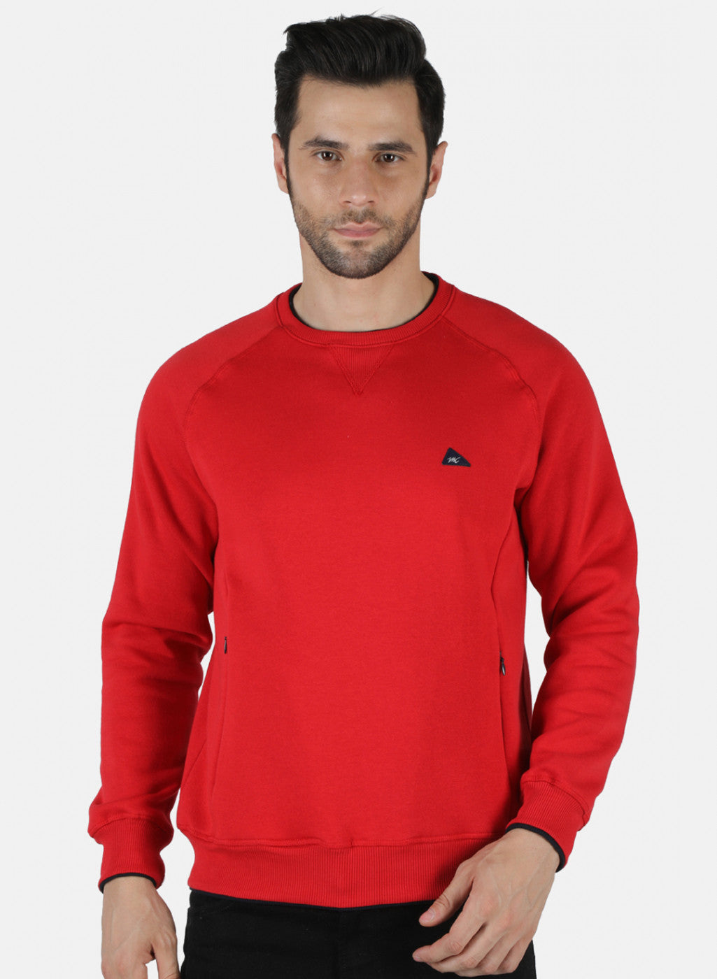 Men Red Solid T-Shirt