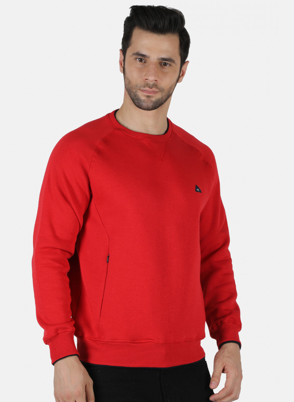 Men Red Solid T-Shirt