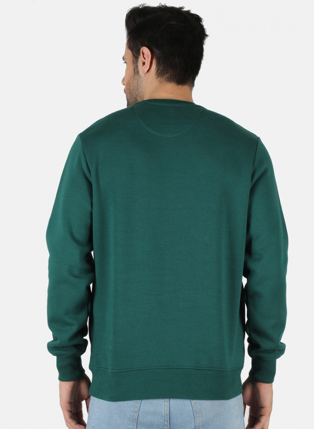 Men Green Solid T-Shirt