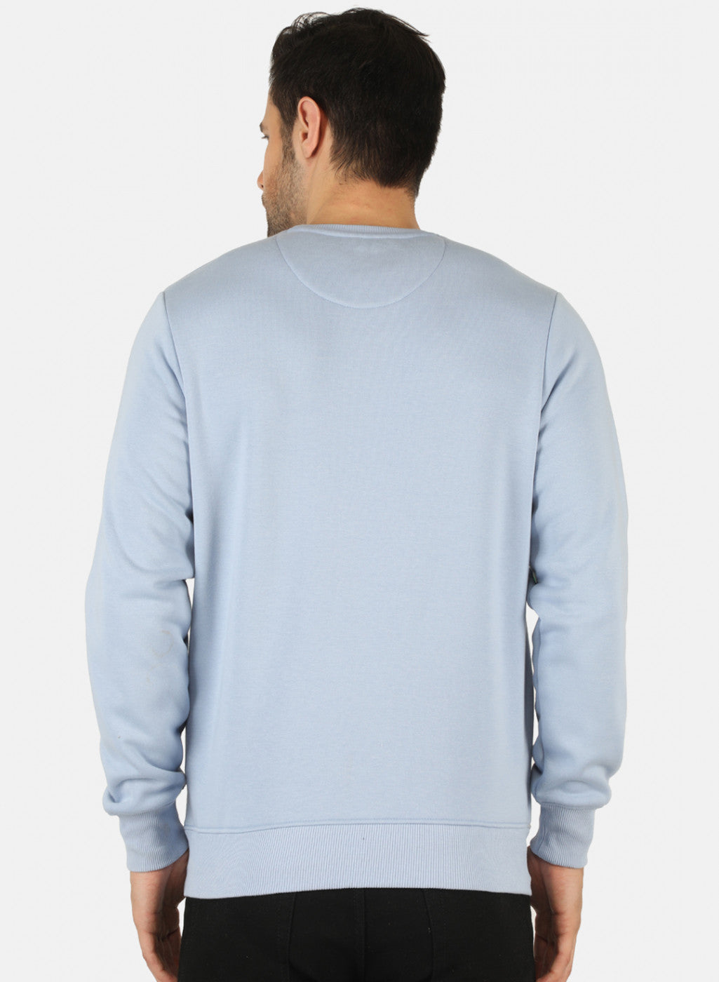 Men Blue Solid T-Shirt