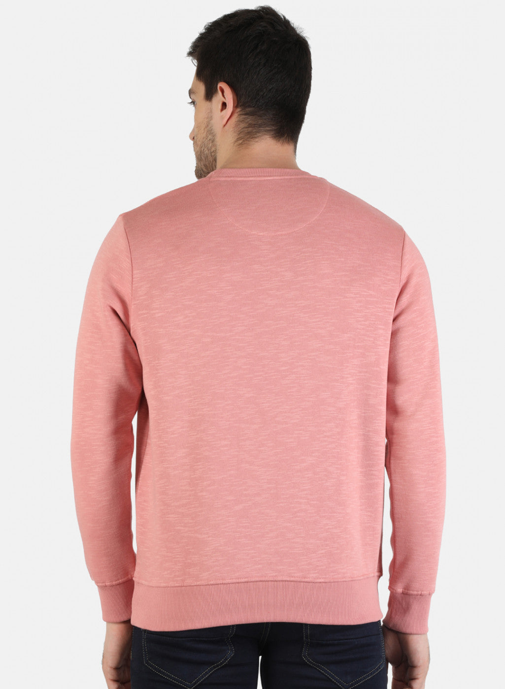 Men Pink Printed Sweatshirt