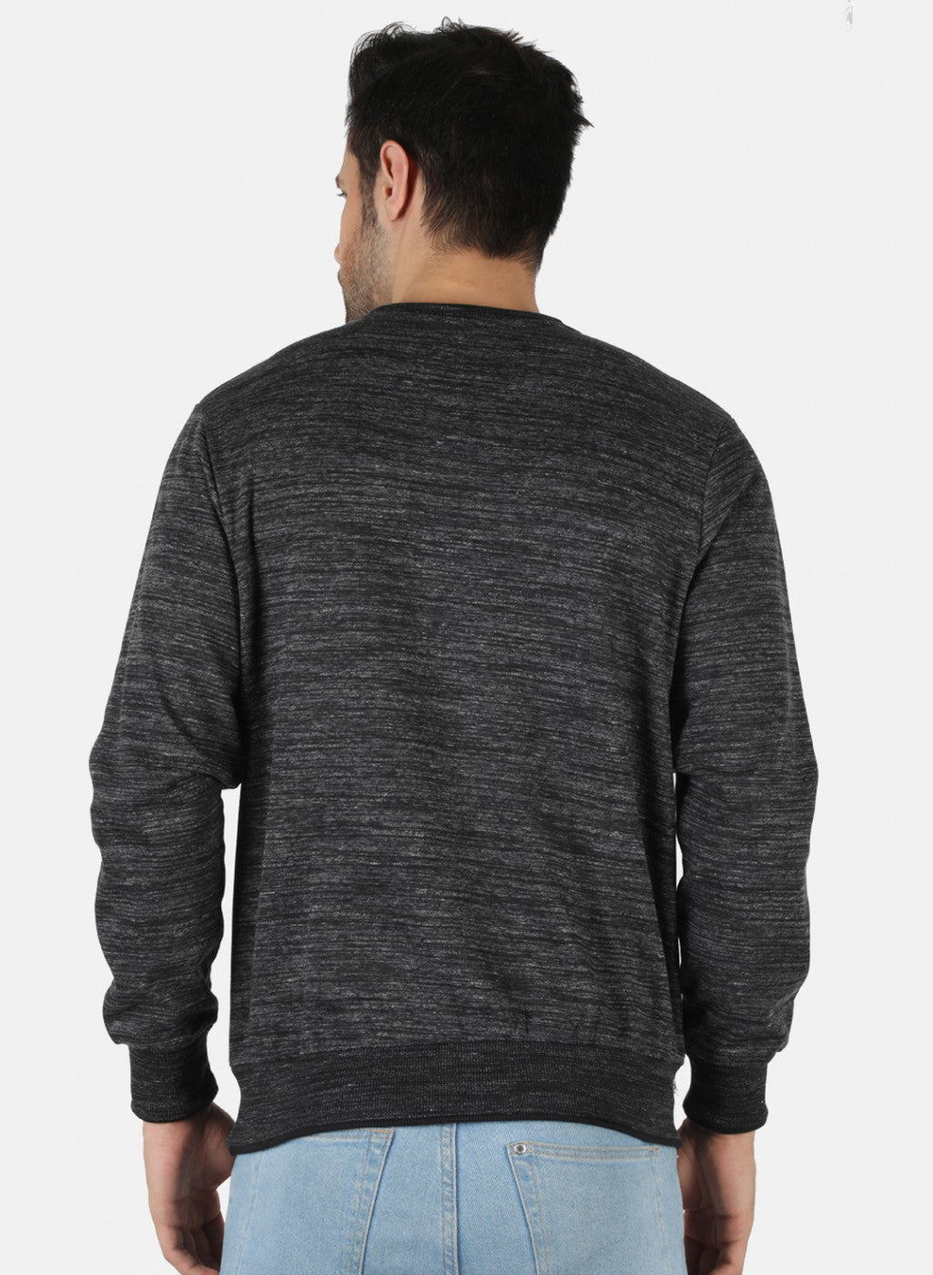 Men Black Printed Sweatshirt