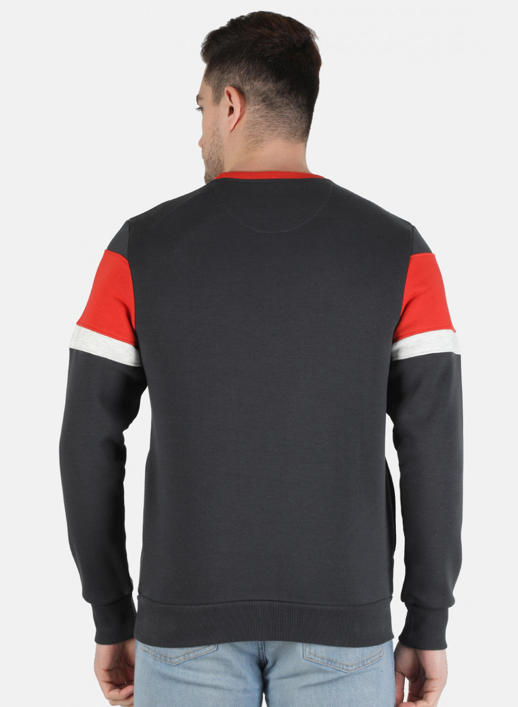Men Orange Printed Sweatshirt