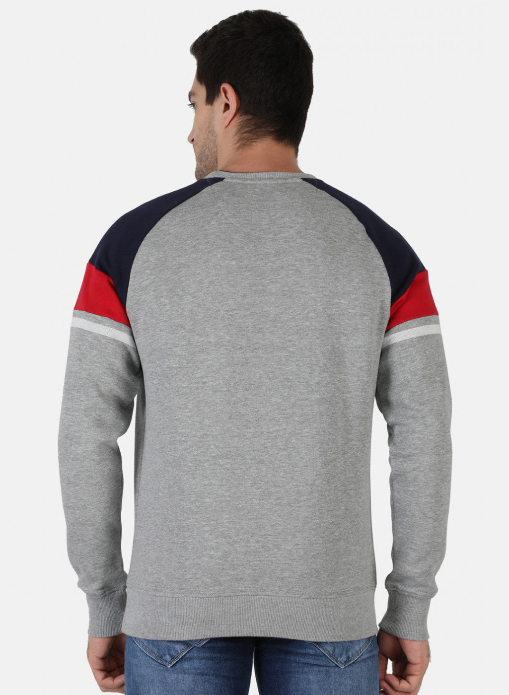 Men Grey Printed Sweatshirt