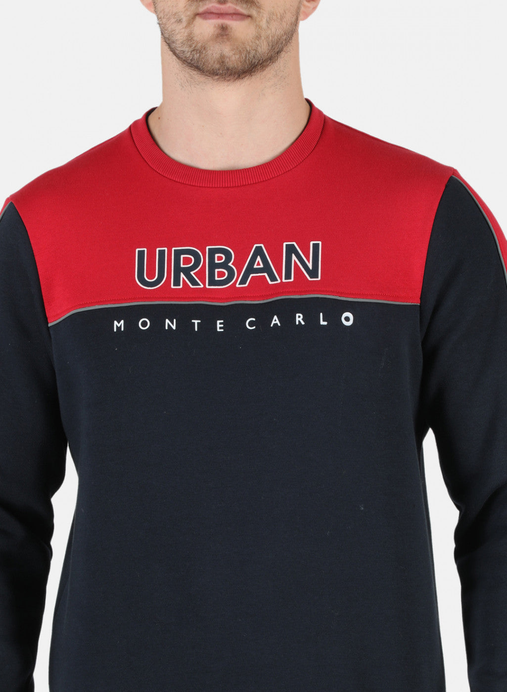 Men Red Printed Sweatshirt