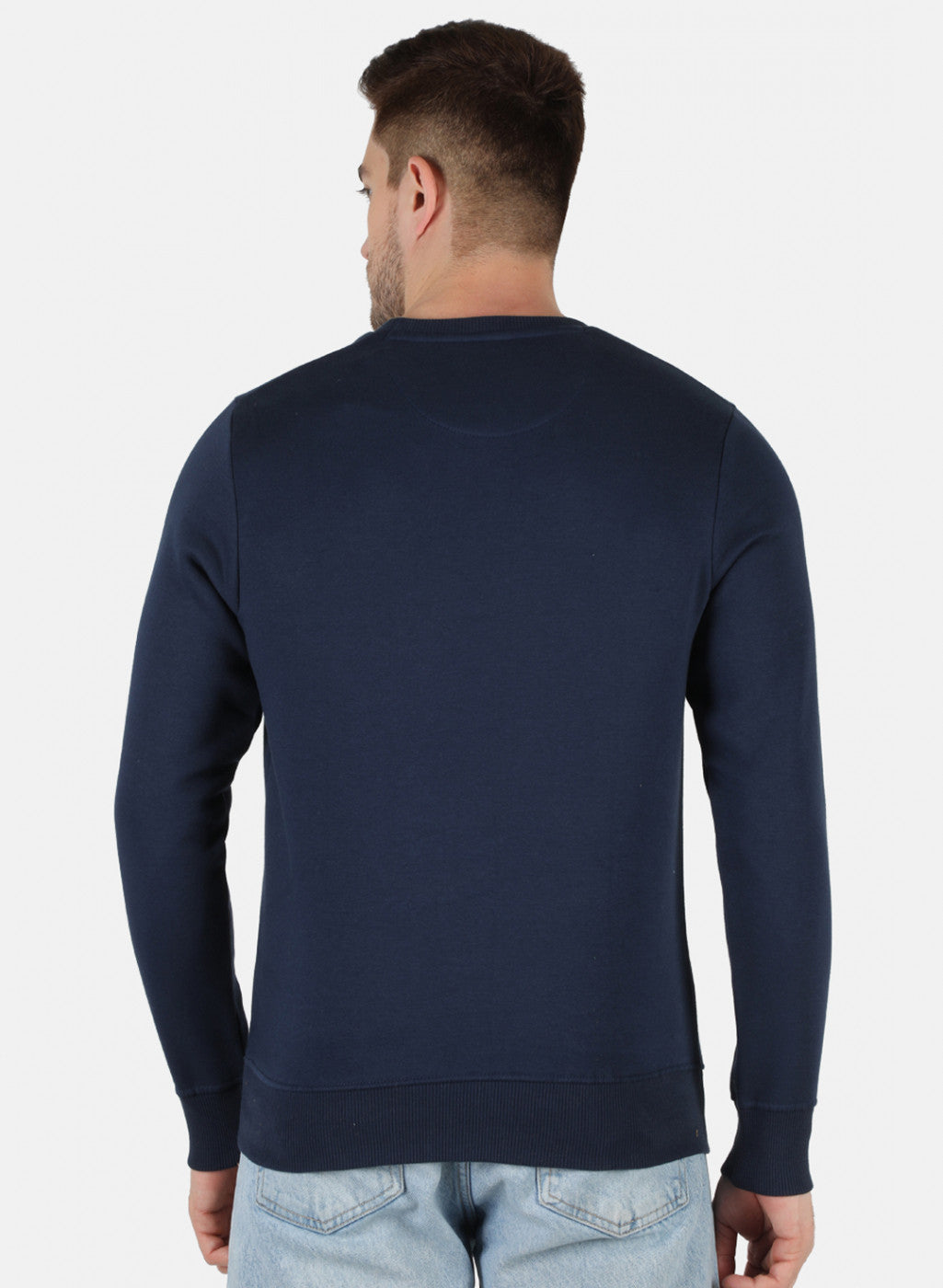 Men Blue Printed Sweatshirt
