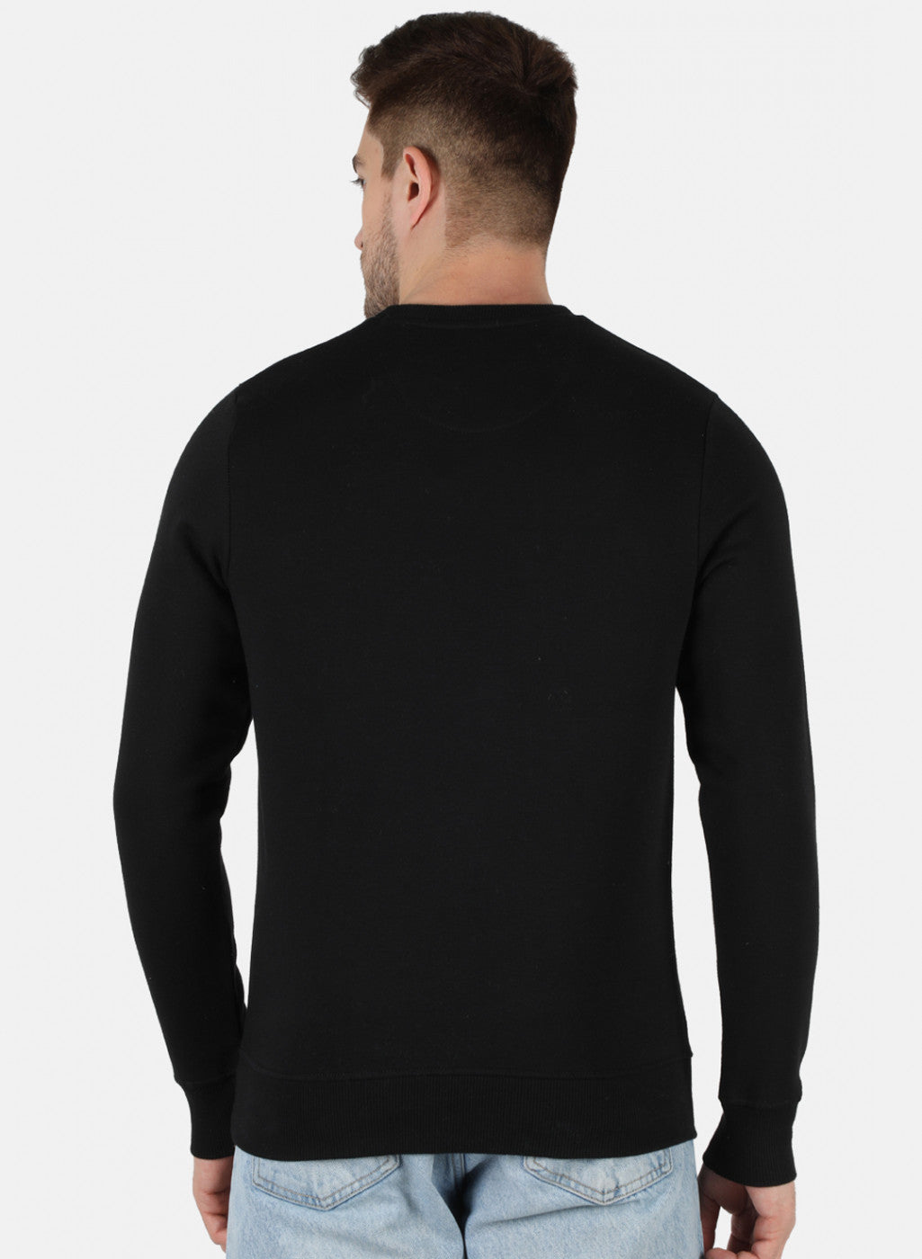 Men Black Printed Sweatshirt