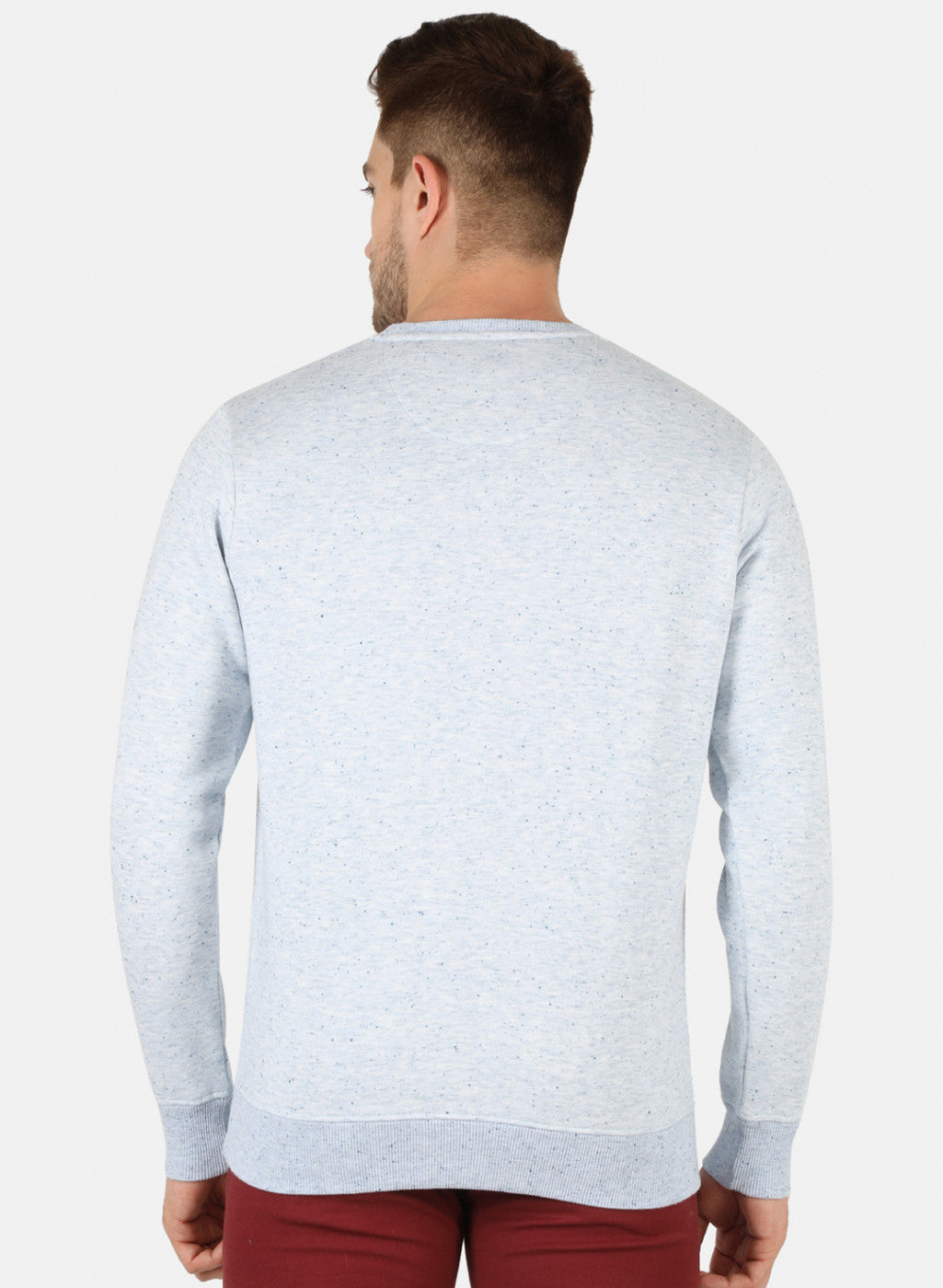 Men Blue Printed Sweatshirt