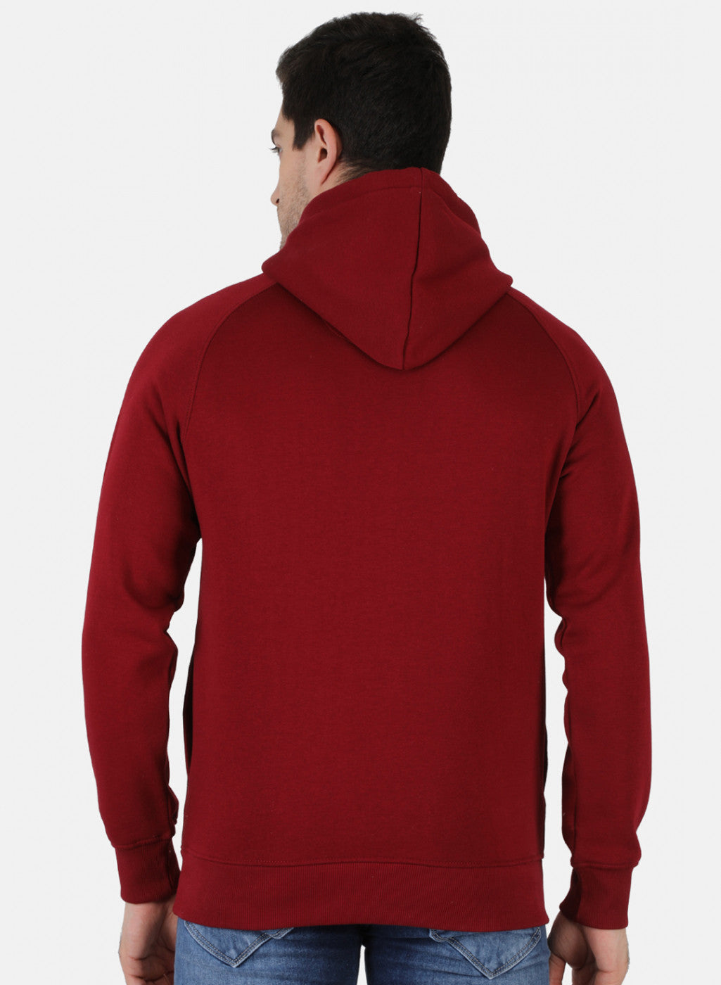 Men Maroon Printed Sweatshirt