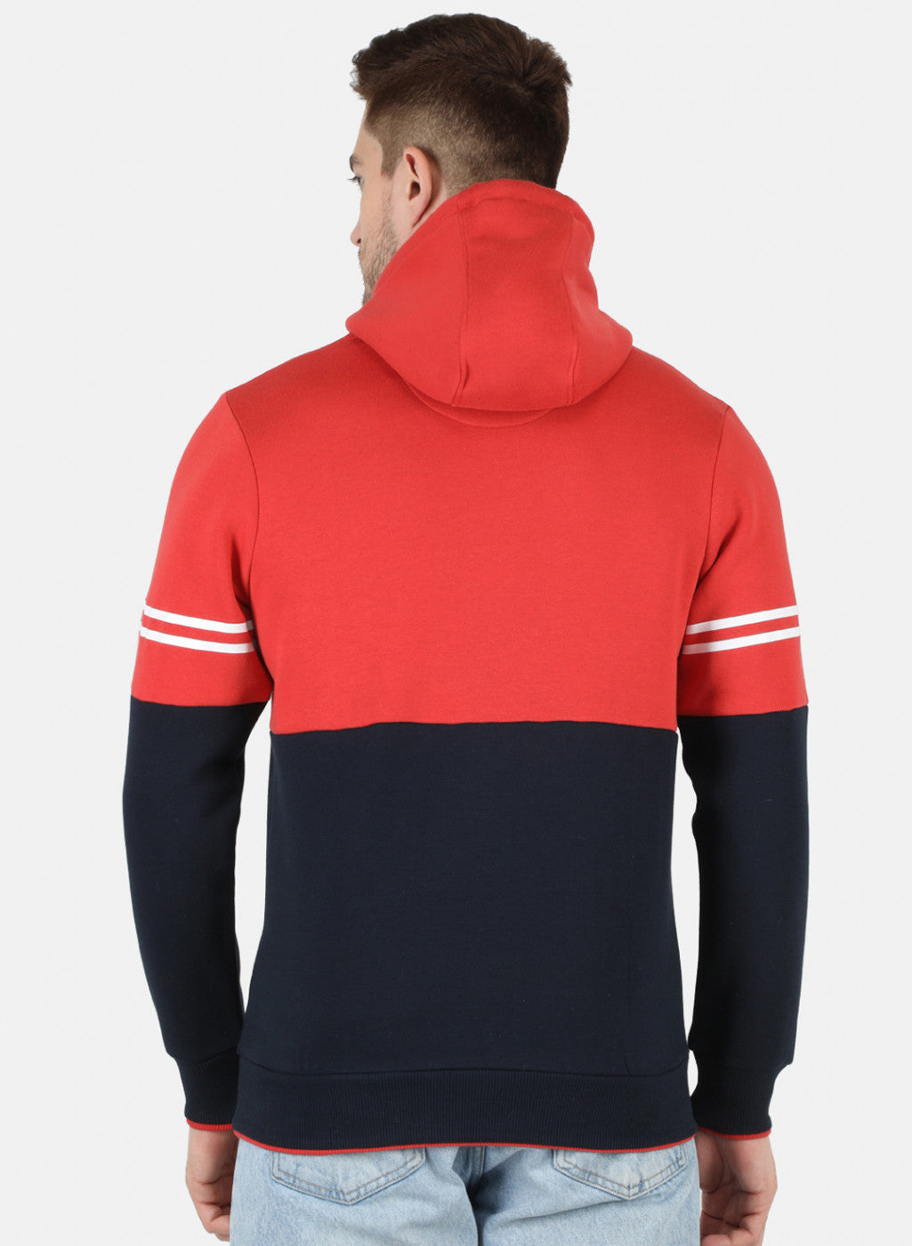 Men Orange Printed Sweatshirt