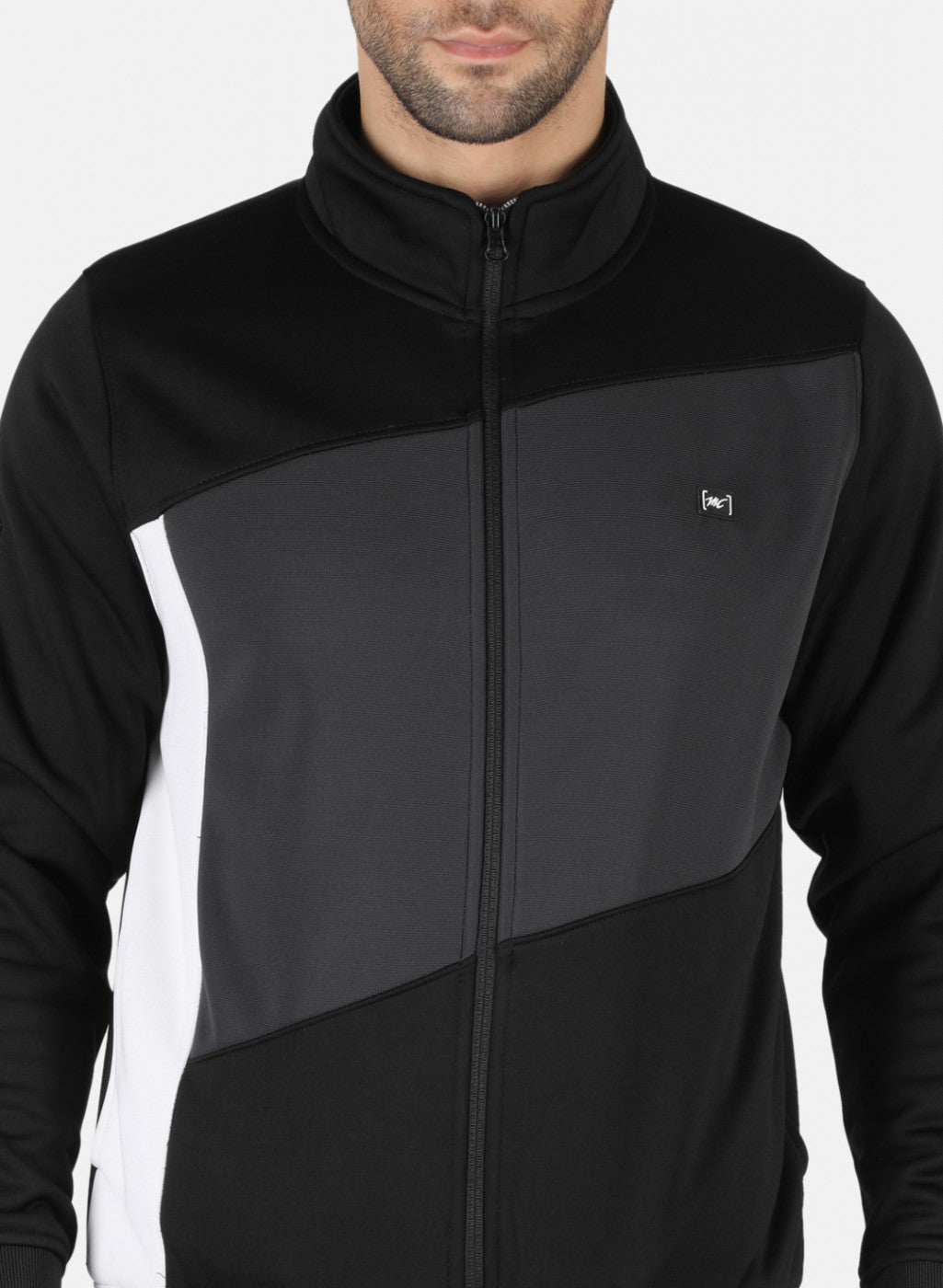 Men Black Solid Sweatshirt